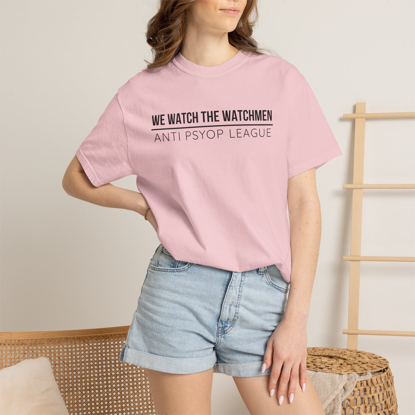 We Watch The Watchmen T-Shirt | Anti Psyop Political Conspiracy Theory | Gift for Truth Seeker Free Thinker | Vigilance Statement Tee