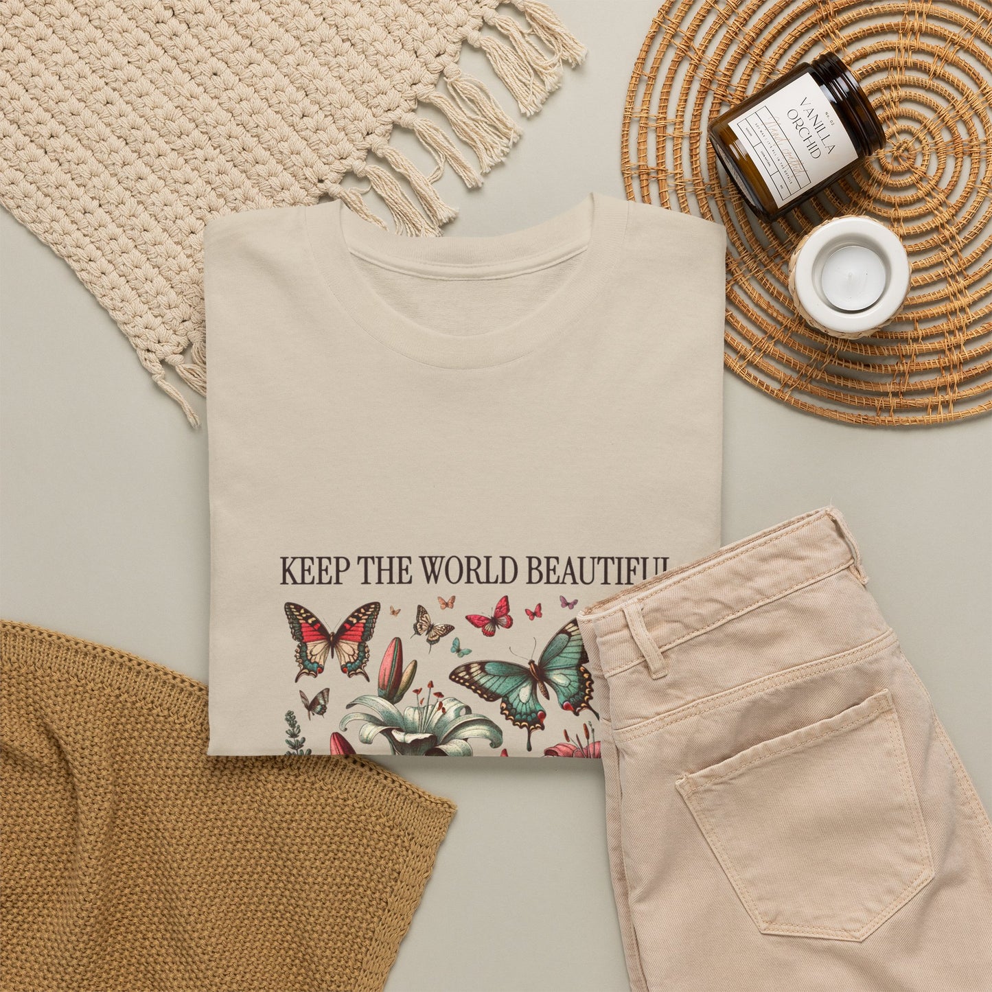 Plant Lover T‑Shirt — "Keep the World Beautiful, Water Your Damn Plants" Floral Graphic Tee