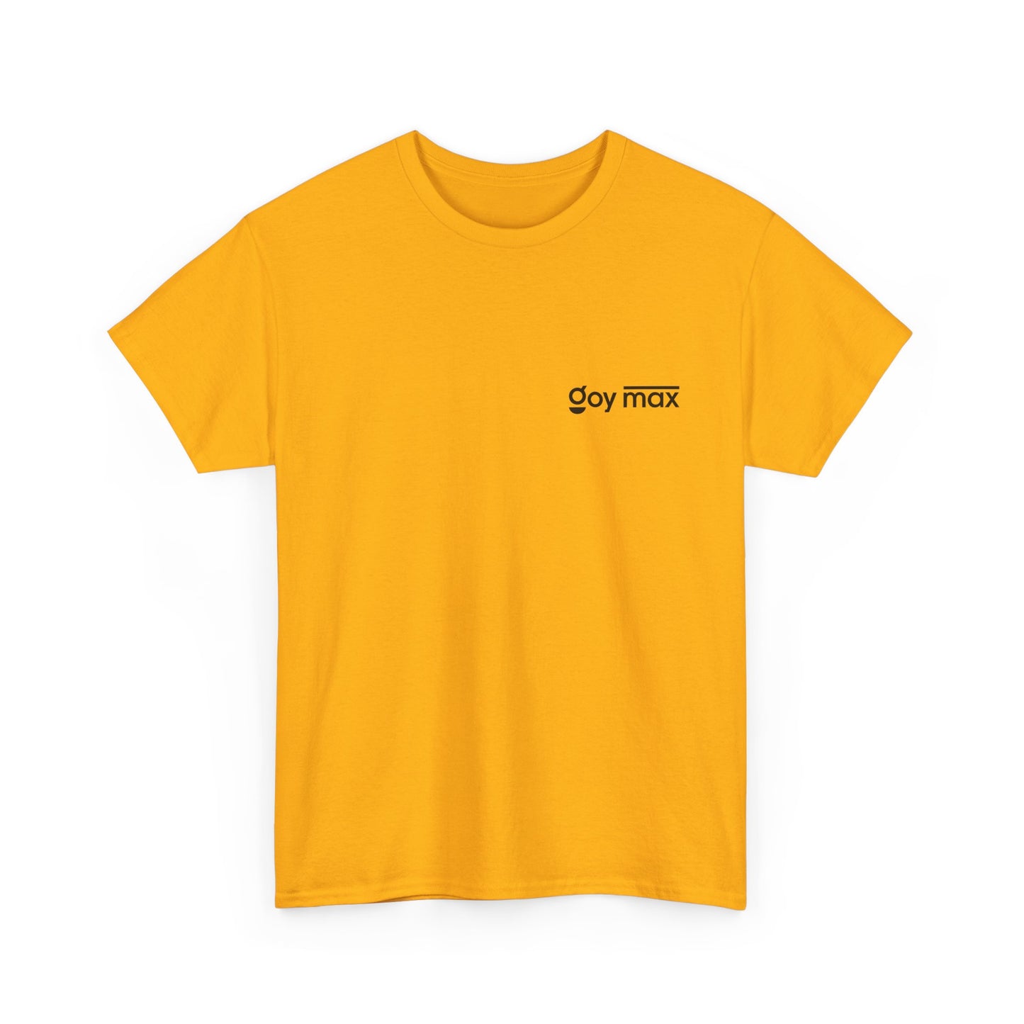 Goy Max Minimalist Logo Tee, Subtle Chest Text Shirt, Modern Typography Top, Clean Aesthetic Streetwear, Internet Meme Fashion