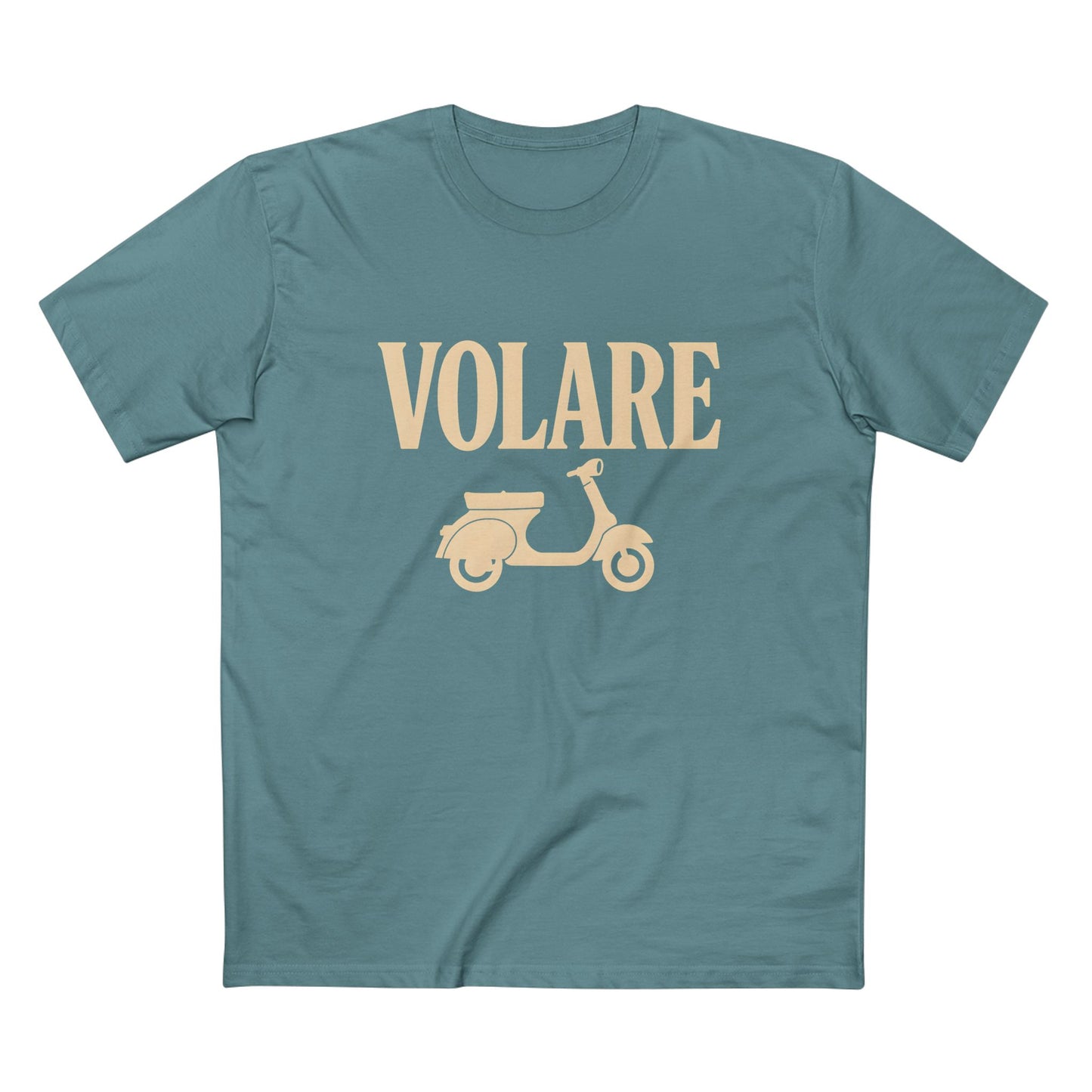 Volare Vespa Scooter T-Shirt | Vintage Italian Retro Motorcycle Illustration | Vespa Lover Italy Fan Rider | Volare Scooter Pride Tee