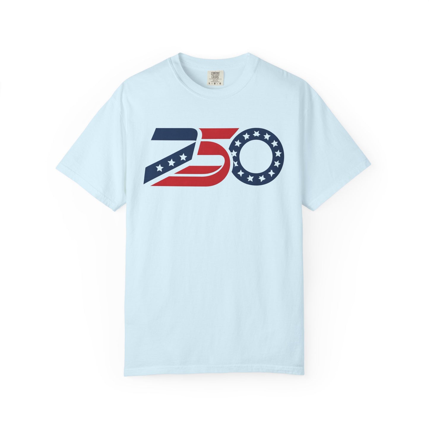 Retro 250 Flag Logo T-shirt | Americana Stars Stripes 250 Design