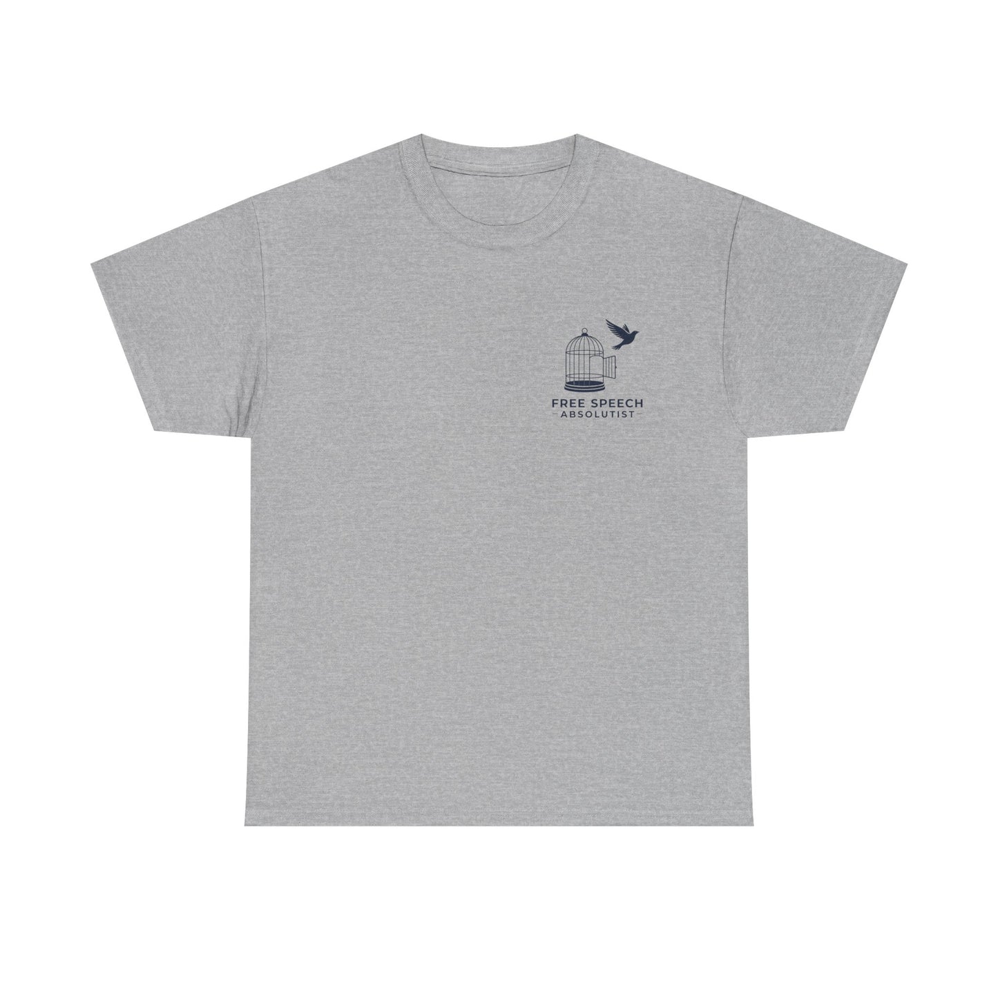 Freedom Bird Tee — Small Chest Cage & Bird Graphic Shirt