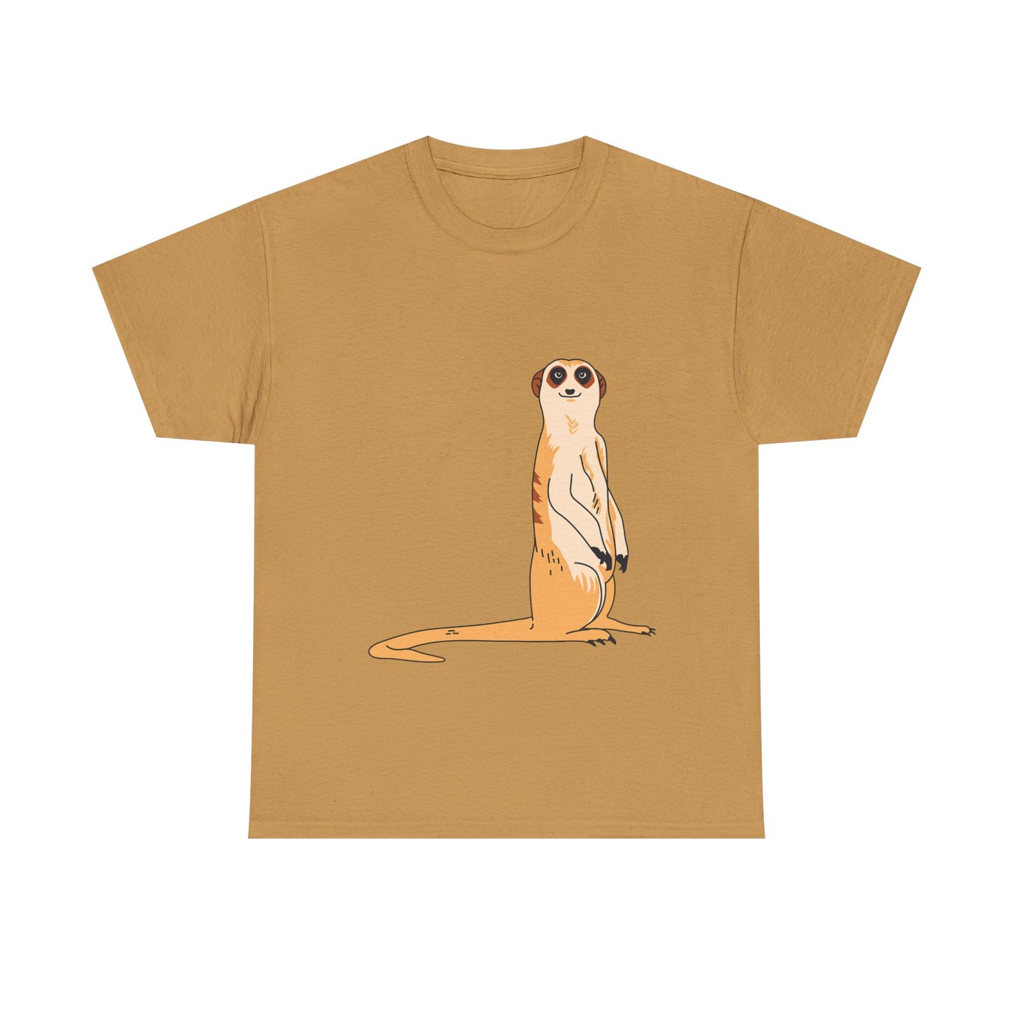 Meerkat T-Shirt | Wildlife Animal Illustration Tee | Gift for Animal Lover Zoo Enthusiast Safari Fan | Cute Desert Creature Shirt