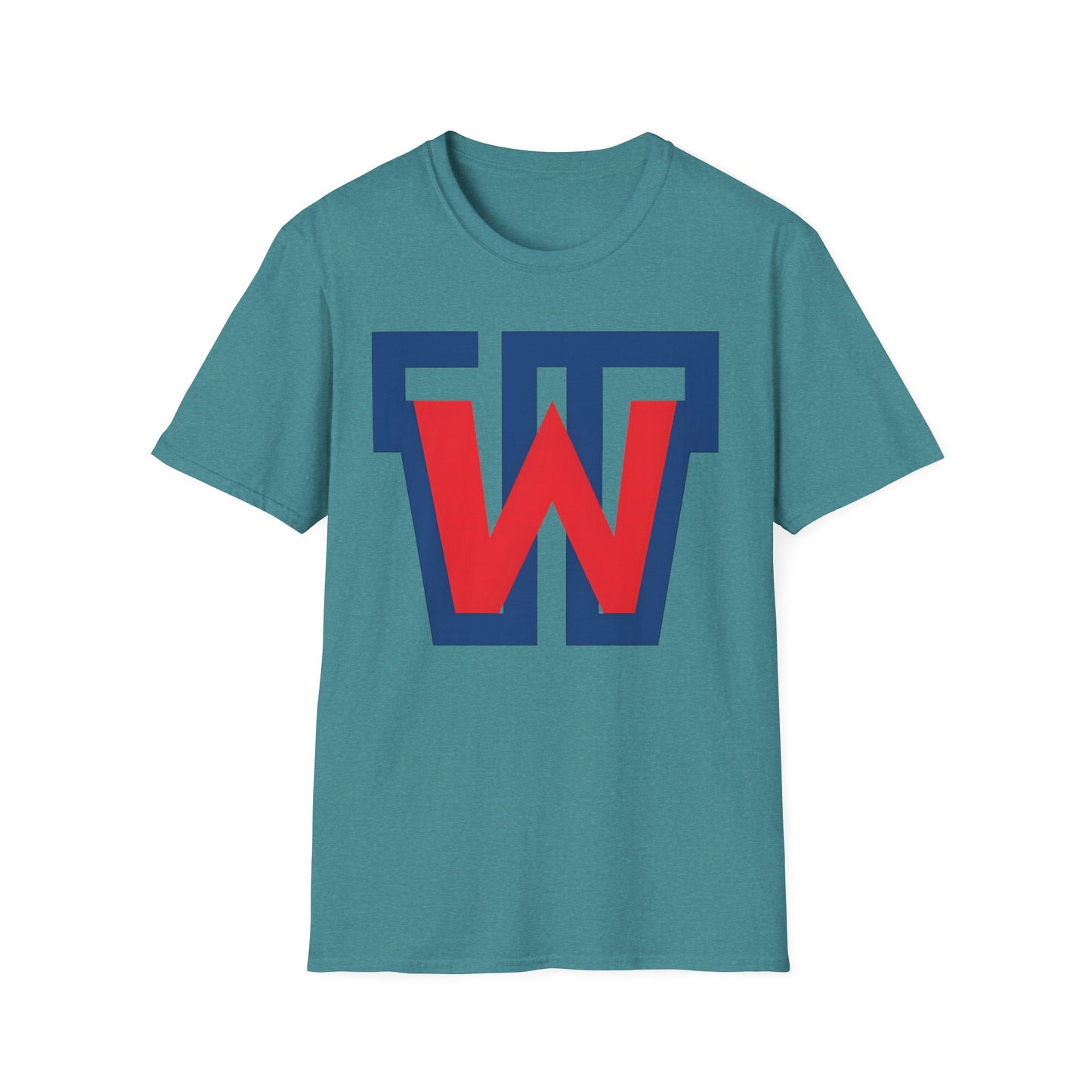 Victory 'W' Graphic T-Shirt — Retro Red & Navy Letterman Logo