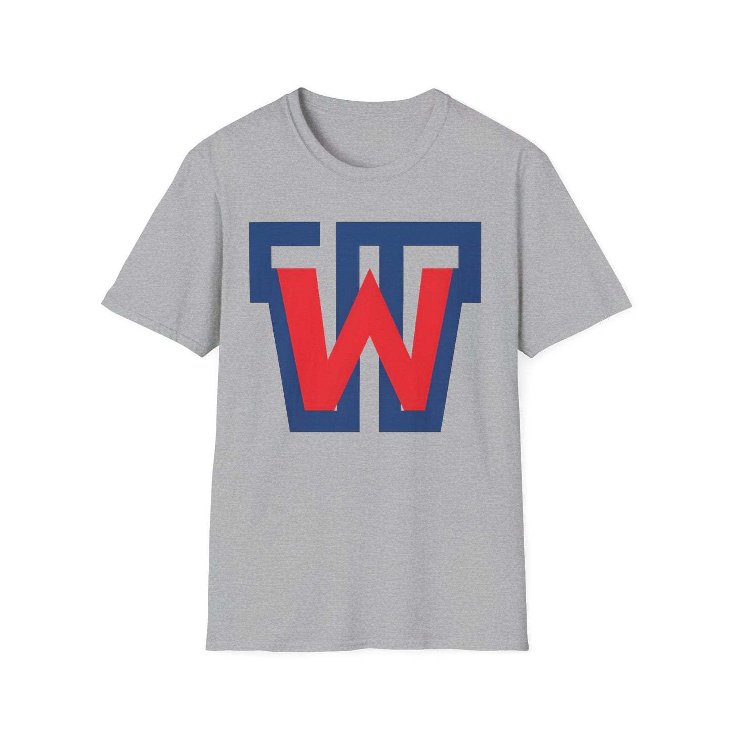Victory 'W' Graphic T-Shirt — Retro Red & Navy Letterman Logo