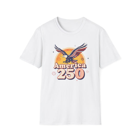 American Eagle 250 Stars T-Shirt | USA Semiquincentennial 2026 Anniversary | Patriotic Independence 4th July Gift | 1776-2026 Celebration