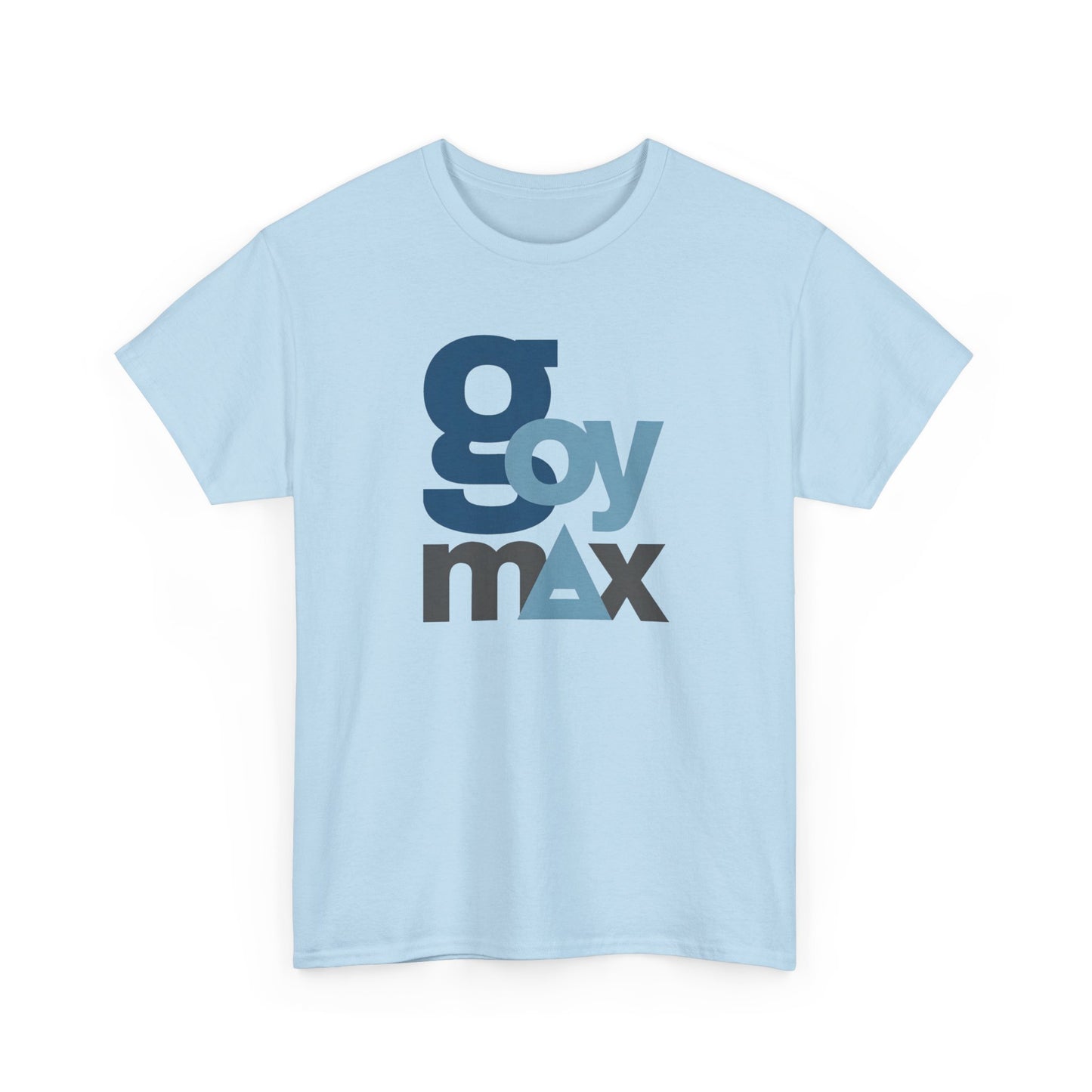 Goy Max Logo Tee, Subtle Chest Text Shirt, Modern Typography Top, Clean Aesthetic Streetwear, Internet Meme Fashion