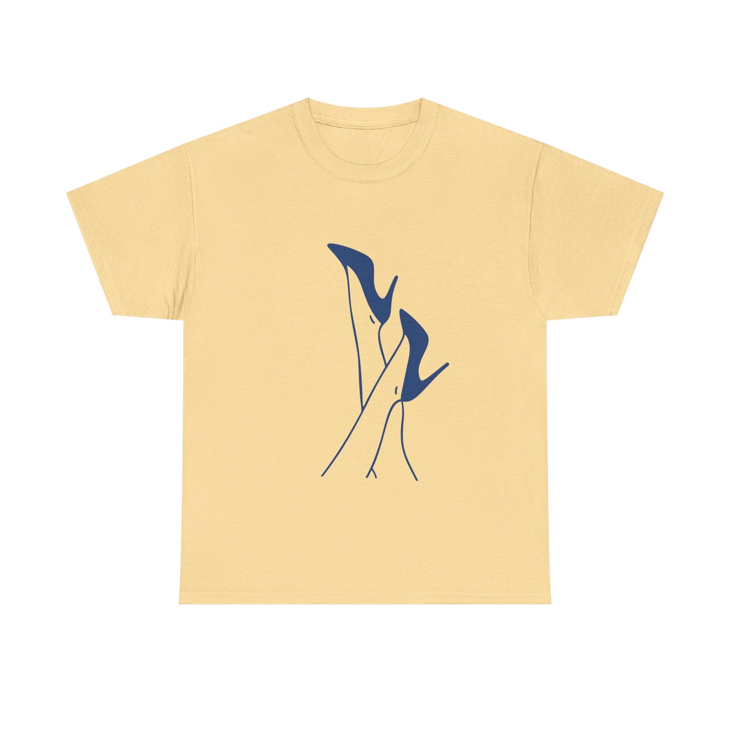 High Heels Silhouette Tee — Minimalist Fashion Graphic Shirt