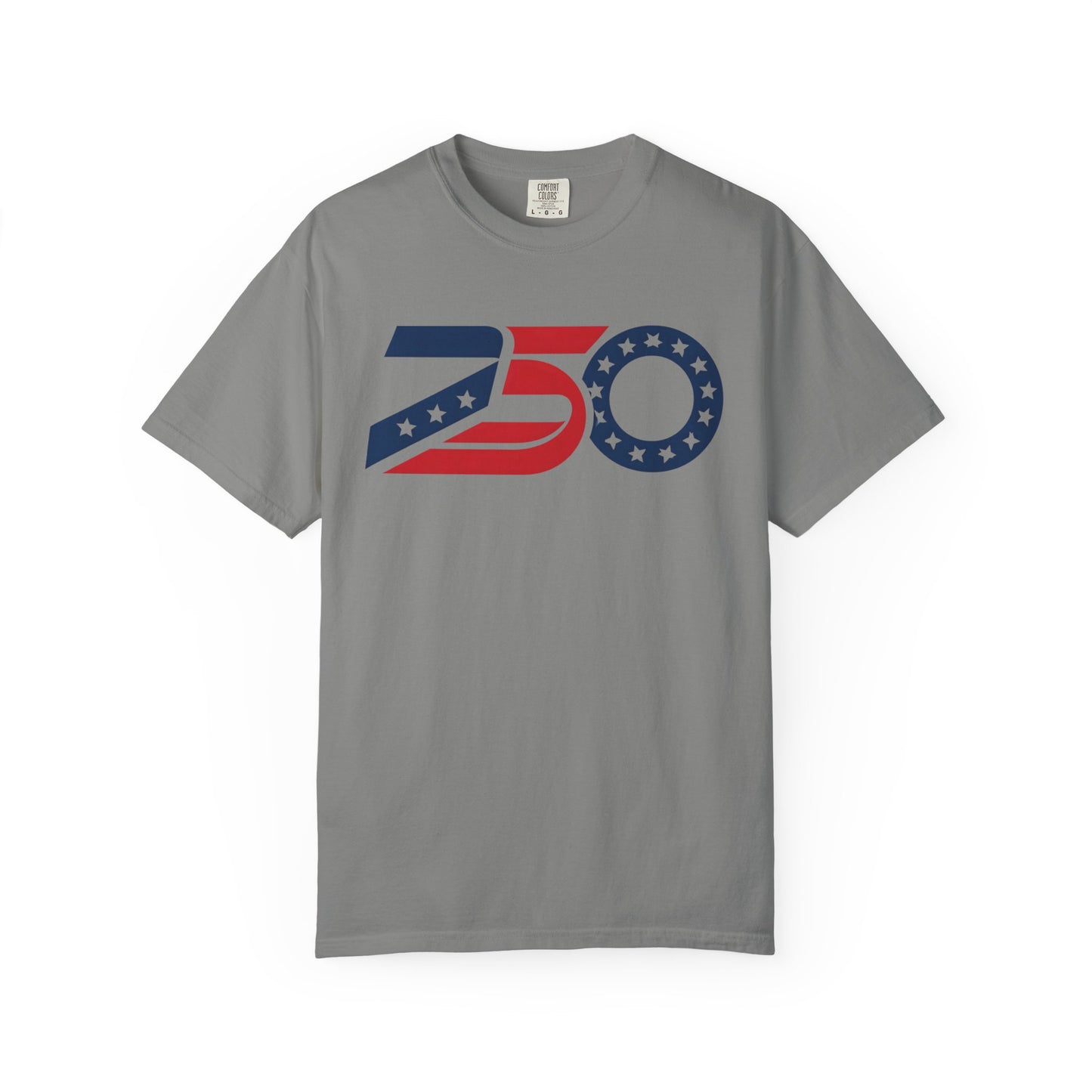 Retro 250 Flag Logo T-shirt | Americana Stars Stripes 250 Design