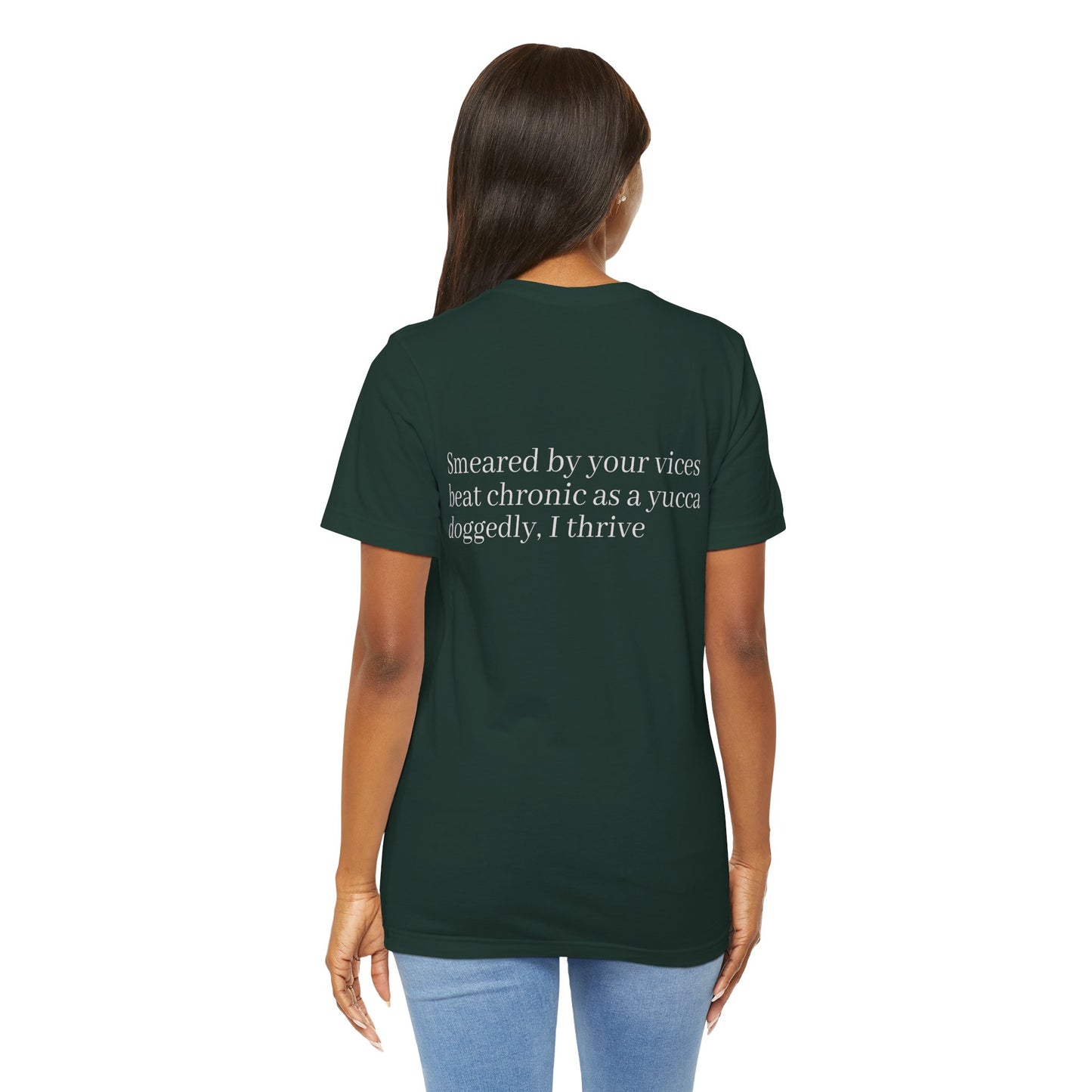 Thrive Haiku Poetry T-Shirt | Motivational Literary Minimalist Tee | Gift for Writer Poet Inspiration Seeker | Japanese Wearable Poem Art