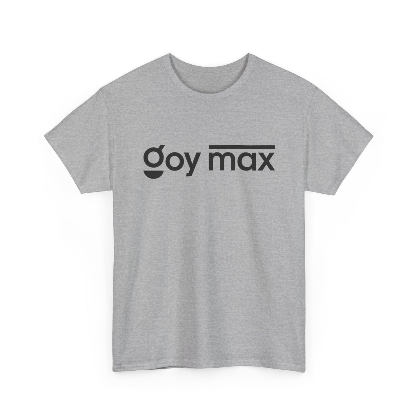 Goy Max Minimalist Logo Tee, Subtle Chest Text Shirt, Modern Typography Top, Clean Aesthetic Streetwear, Internet Meme Fashion