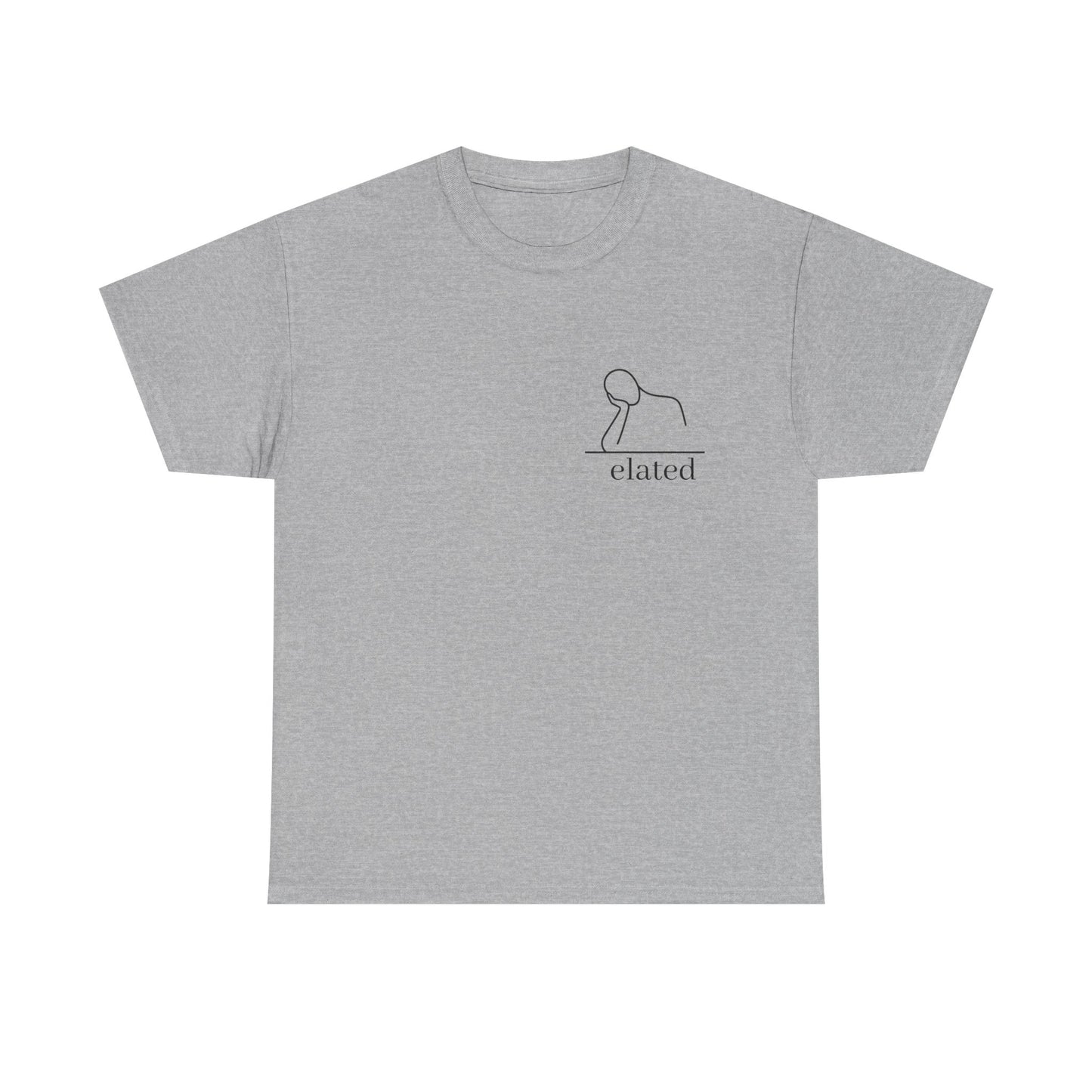 Face in Palm Line Art T-Shirt | Minimalist Illustration Tired Mood | Gift Burnt Out Stressed Relatable Humor | Mental Health Awareness Tee
