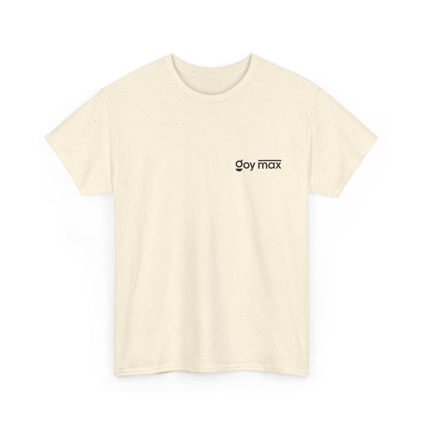 Goy Max Minimalist Logo Tee, Subtle Chest Text Shirt, Modern Typography Top, Clean Aesthetic Streetwear, Internet Meme Fashion
