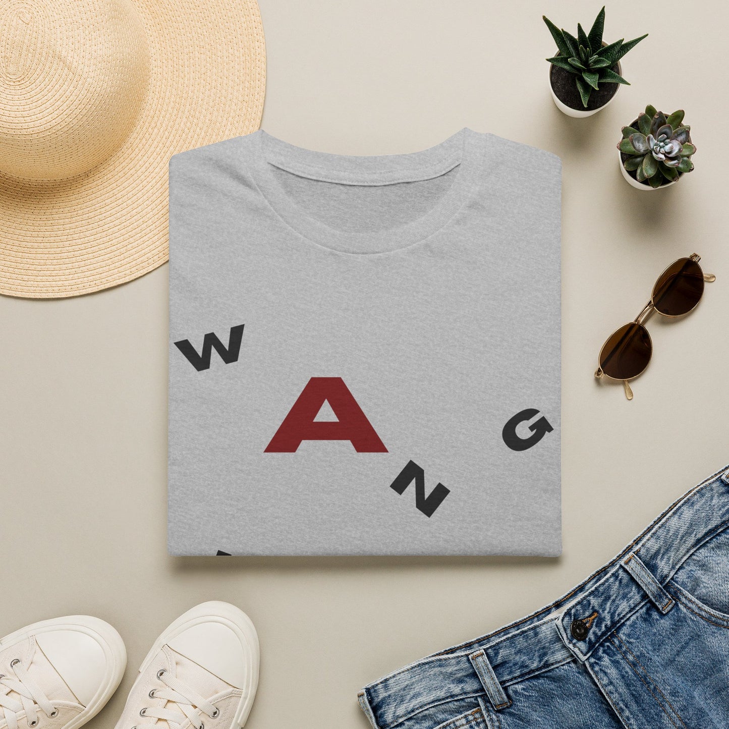 Wanghaf America First T-Shirt | Minimalist Political Typography Conservative | Patriotic Statement Gift | Political Slogan Pride Tee