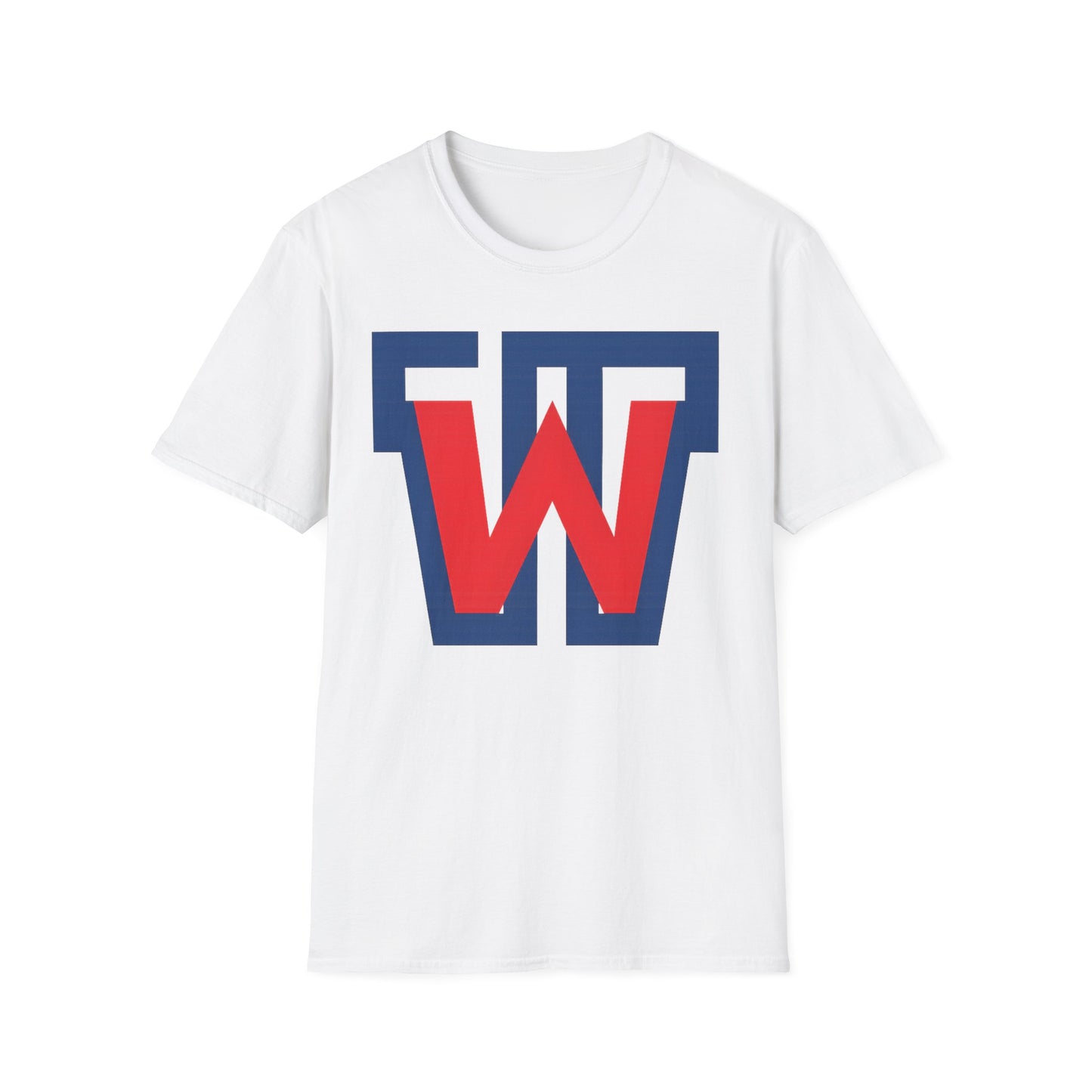 Victory 'W' Graphic T-Shirt — Retro Red & Navy Letterman Logo