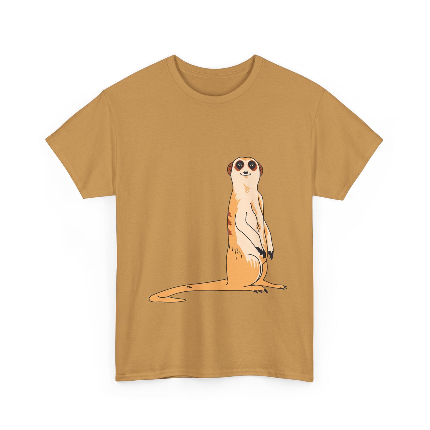 Meerkat T-Shirt | Wildlife Animal Illustration Tee | Gift for Animal Lover Zoo Enthusiast Safari Fan | Cute Desert Creature Shirt