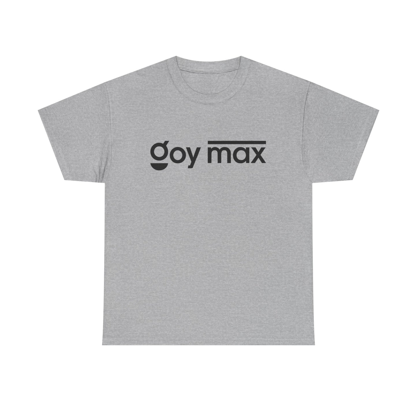 Goy Max Minimalist Logo Tee, Subtle Chest Text Shirt, Modern Typography Top, Clean Aesthetic Streetwear, Internet Meme Fashion
