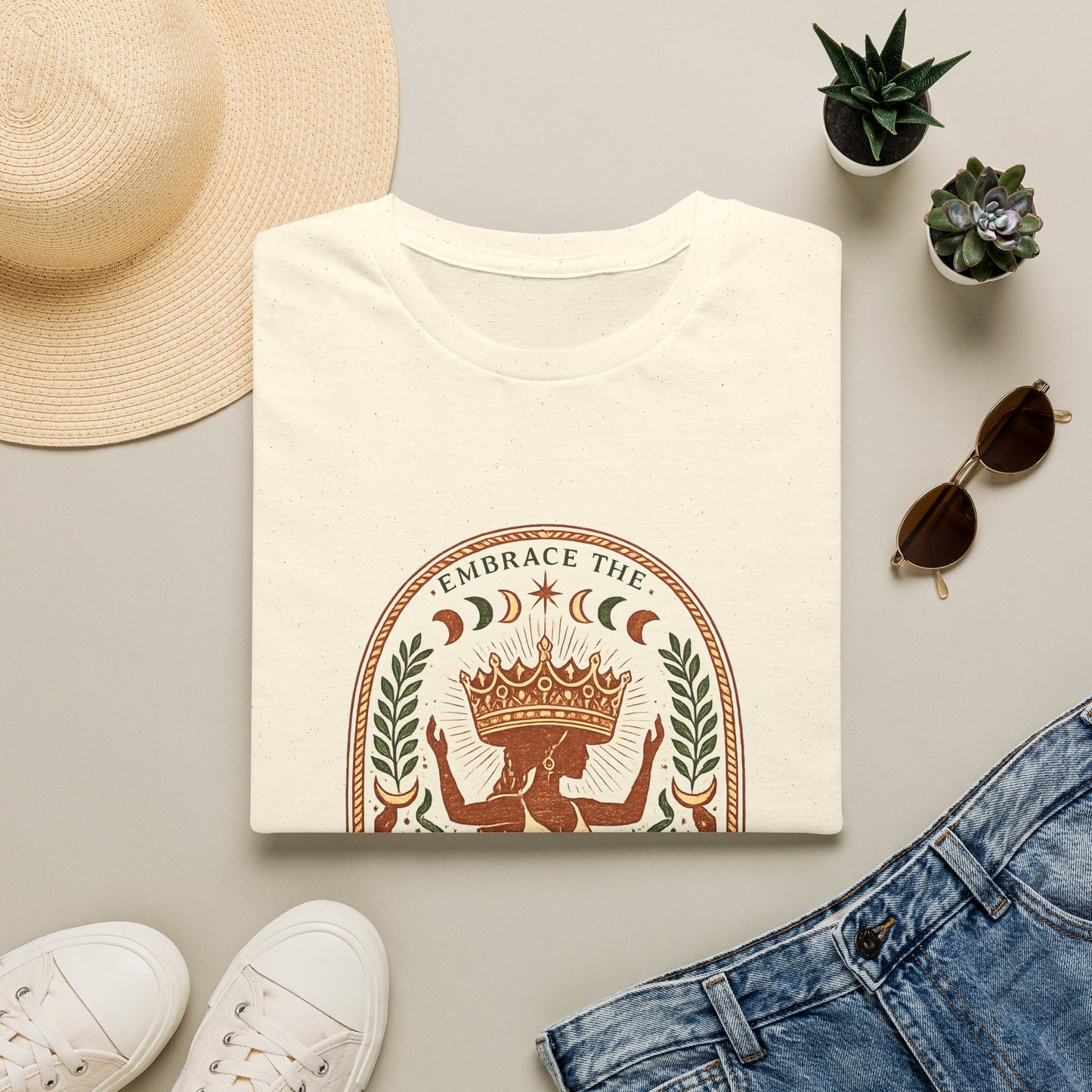 Embrace The Matriarchy Feminist T-Shirt | Women's Empowerment Tee | Crown Queen Shirt Gift for Her