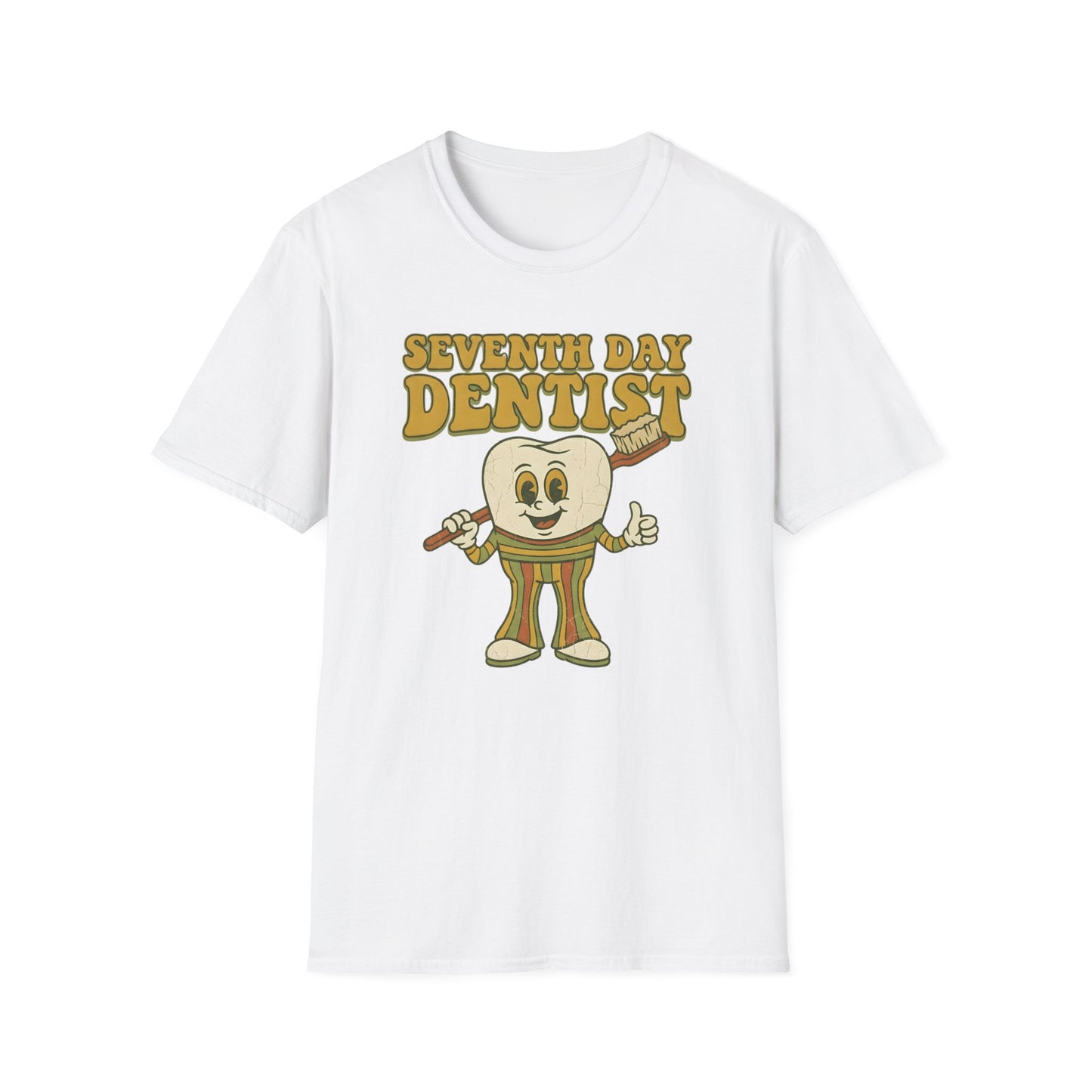 Thou Shall Flosst Seventh Day Dentist T-Shirt | Dental Humor, Tooth Design