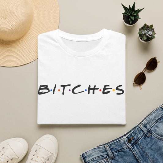 Bitches Graphic Tee — Bold Retro Sitcom Logo Shirt