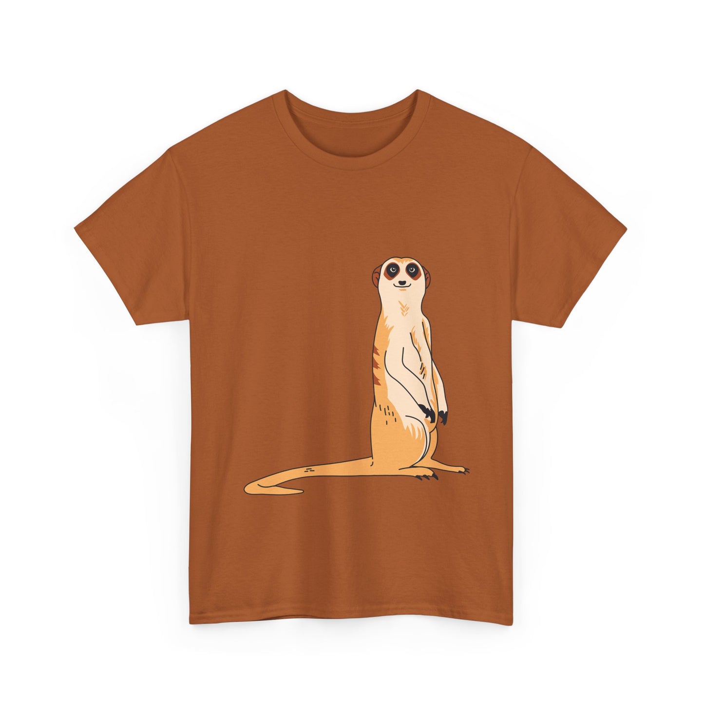 Meerkat T-Shirt | Wildlife Animal Illustration Tee | Gift for Animal Lover Zoo Enthusiast Safari Fan | Cute Desert Creature Shirt