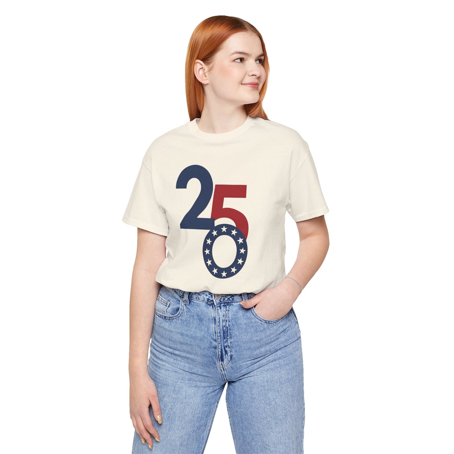 25th Anniversary Patriotic T-Shirt - Red White Blue Stars Tee