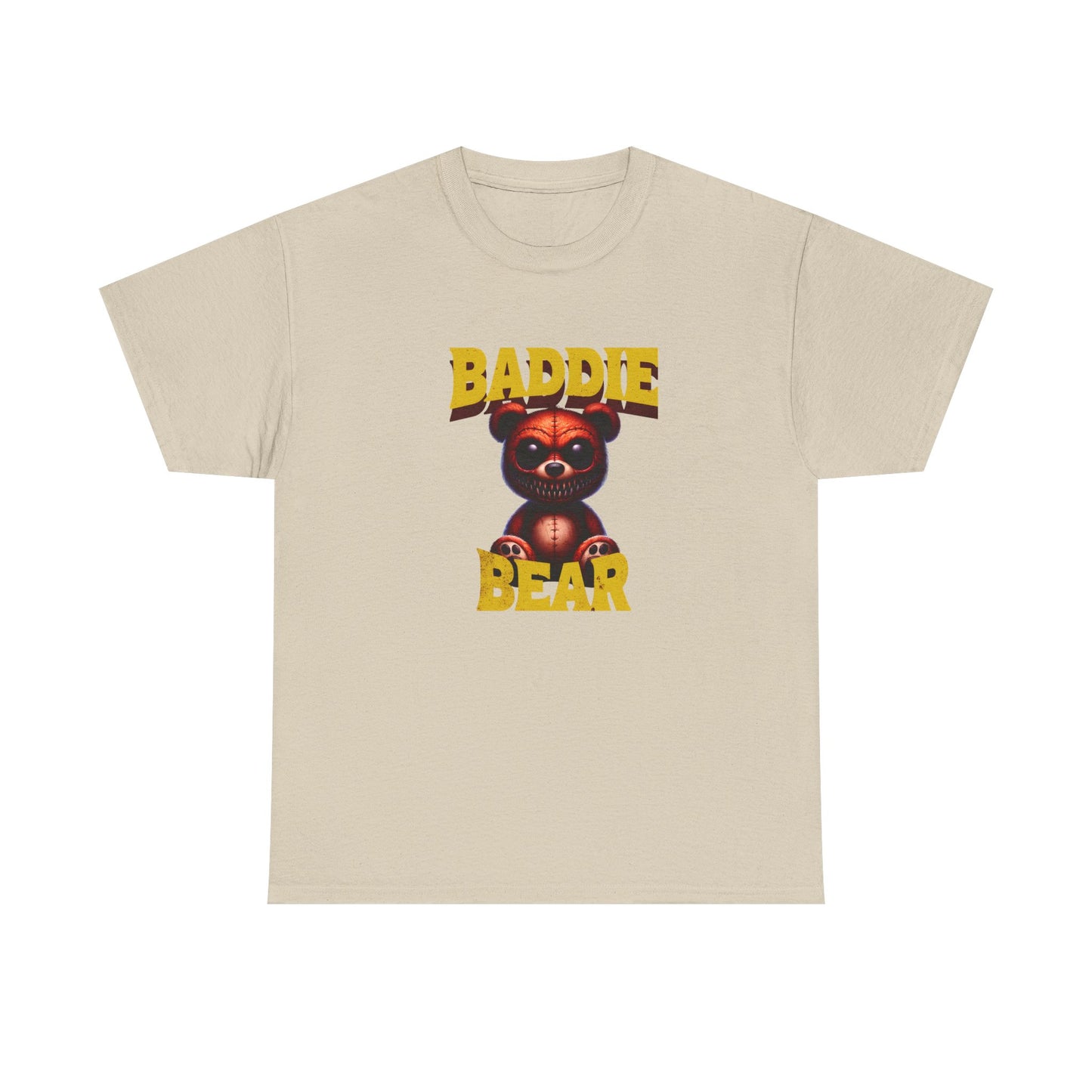 Baddie Bear Graphic T-Shirt | Vintage Y2K Aesthetic Hip Hop Style | Gift for Gen Z Trendsetter Pop Culture Fan | Edgy Statement Tee