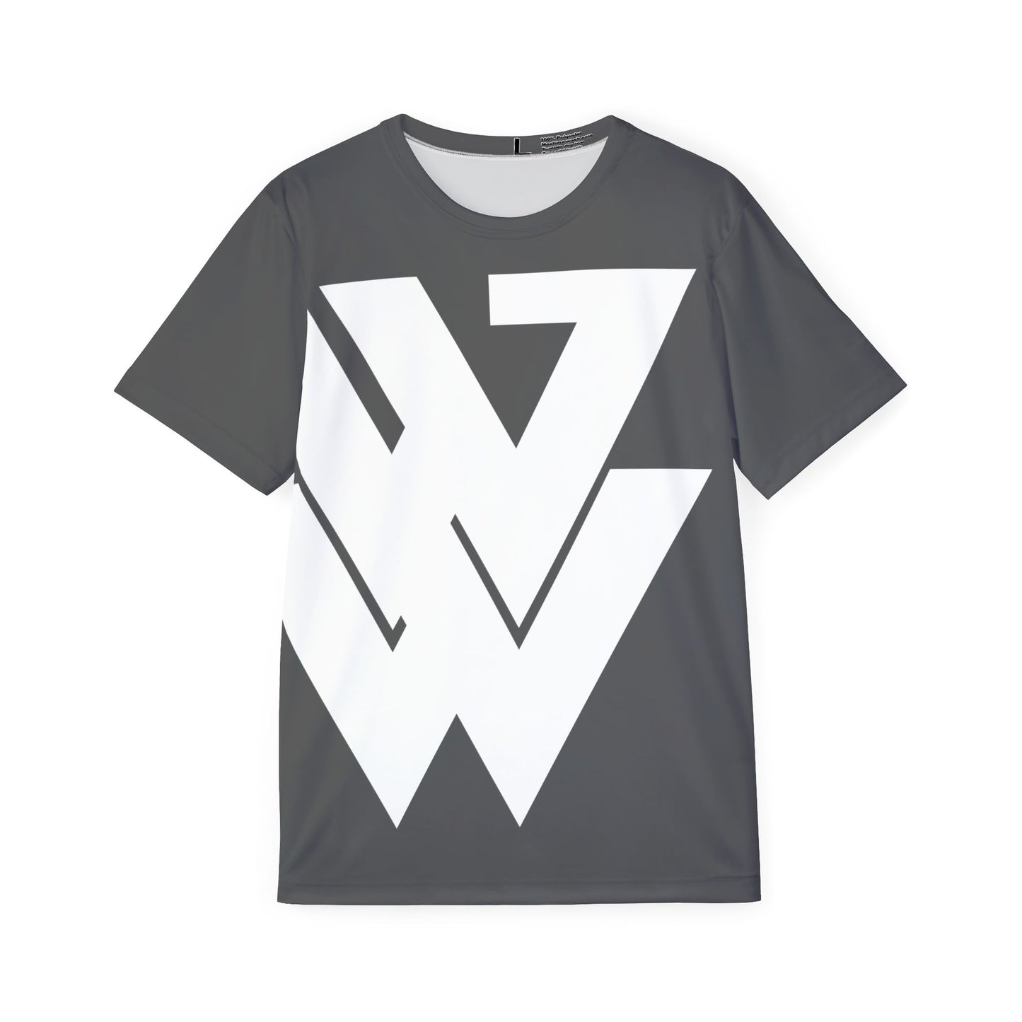 Men's Athletic Jersey with Bold White Geometric Logo