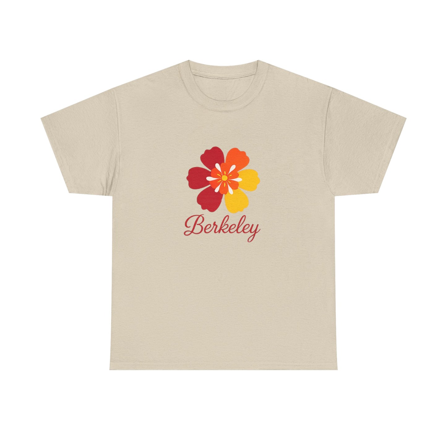 Berkeley California T-Shirt | Retro Spring Floral Script Tee | Bay Area College Town Gift | UC Berkeley Alumni Student Local Pride Shirt