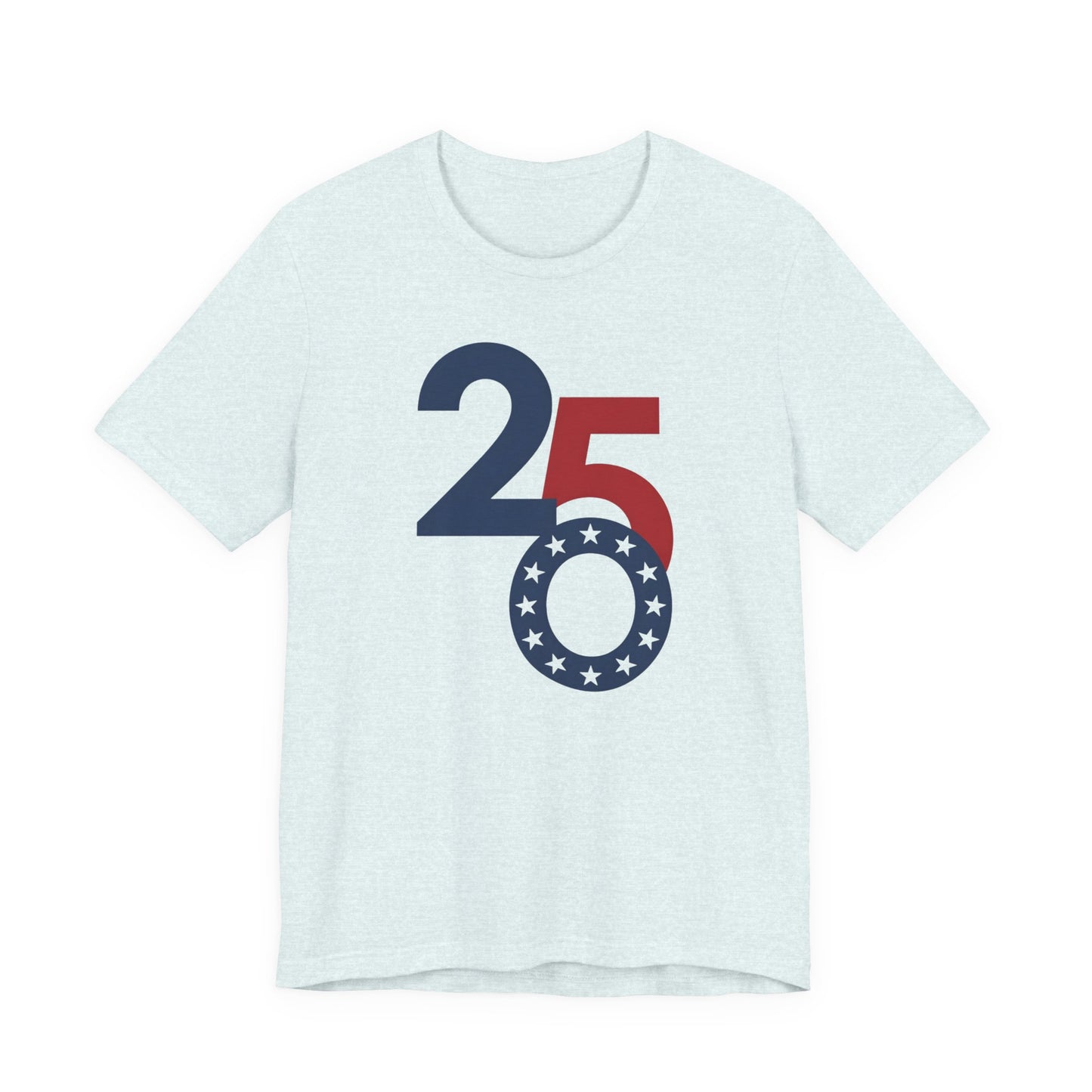 25th Anniversary Patriotic T-Shirt - Red White Blue Stars Tee