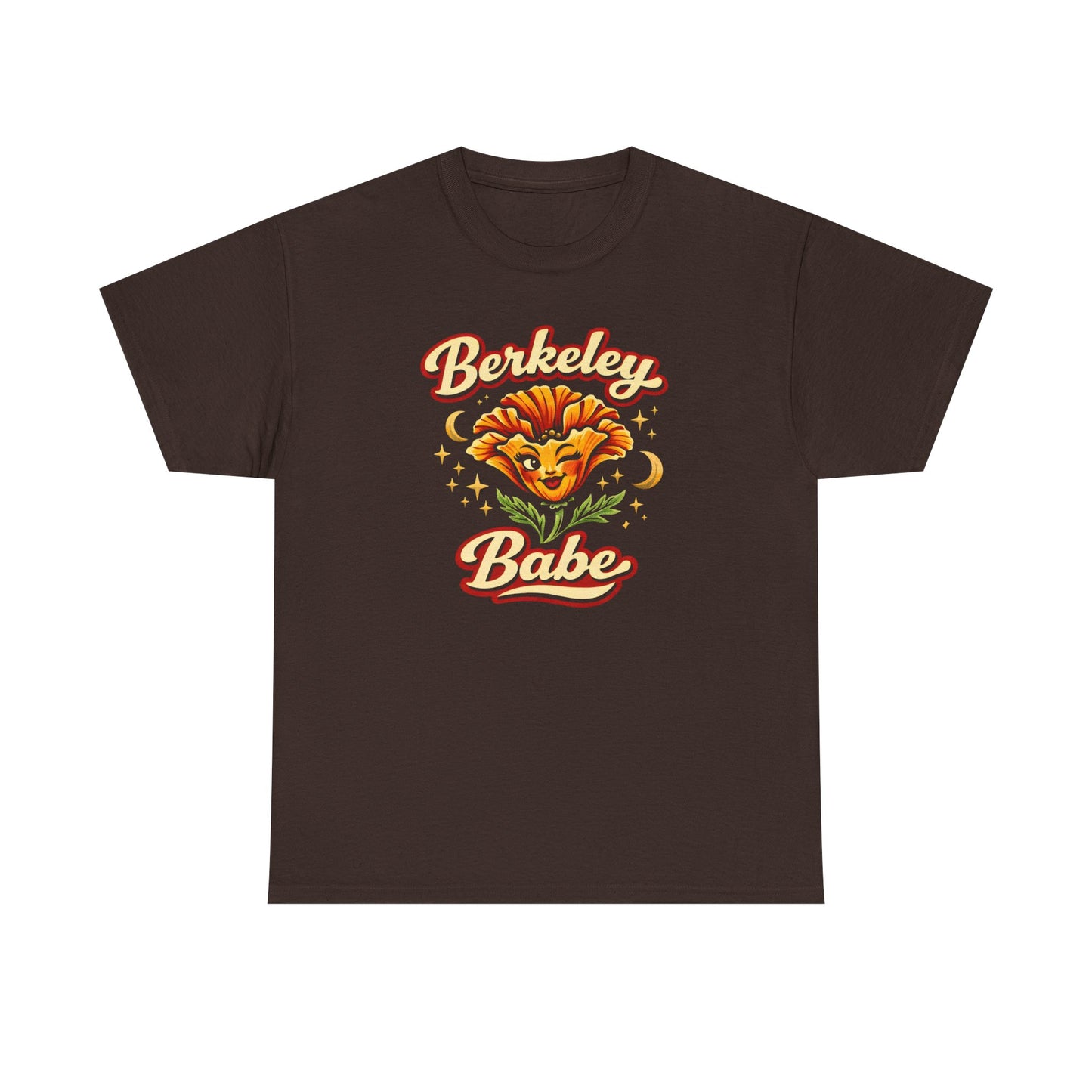 Berkeley Babe T-Shirt — Retro Floral Sunflower Graphic Tee