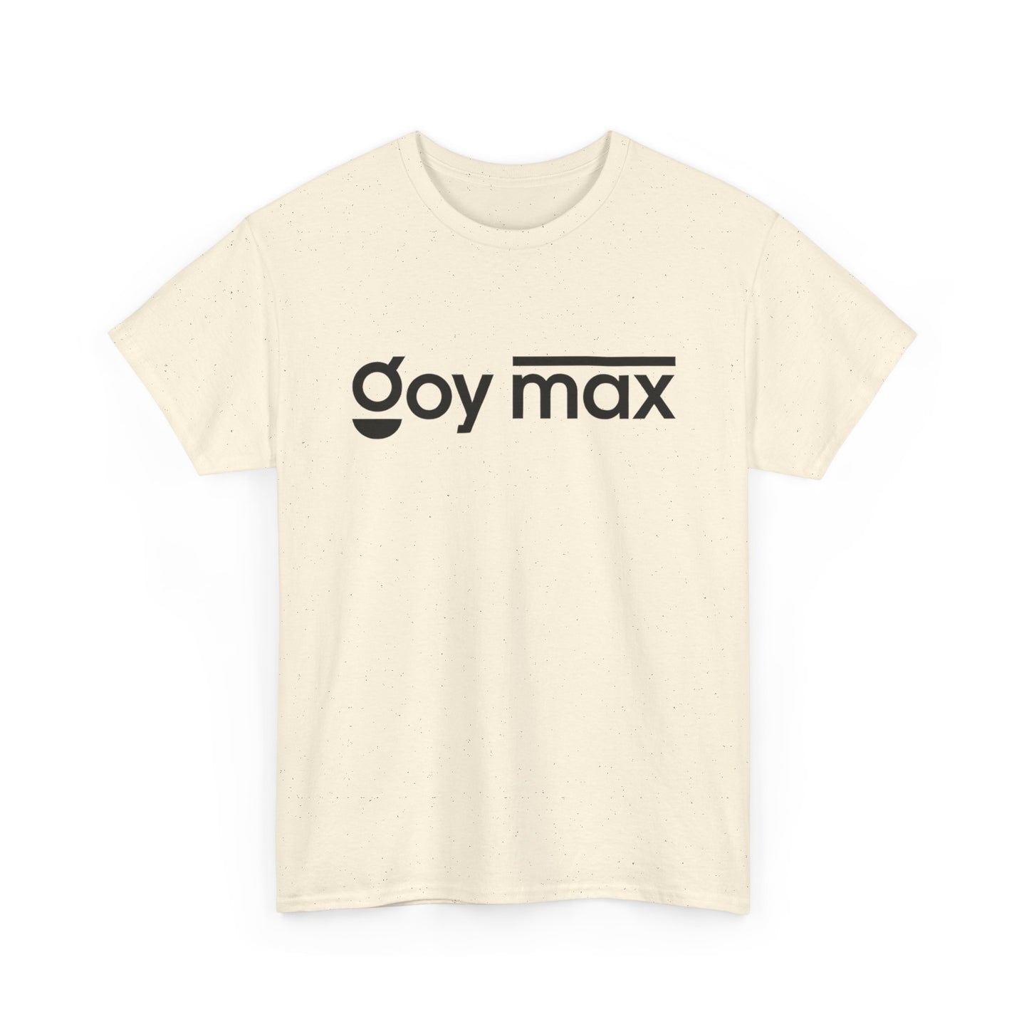 Goy Max Minimalist Logo Tee, Subtle Chest Text Shirt, Modern Typography Top, Clean Aesthetic Streetwear, Internet Meme Fashion