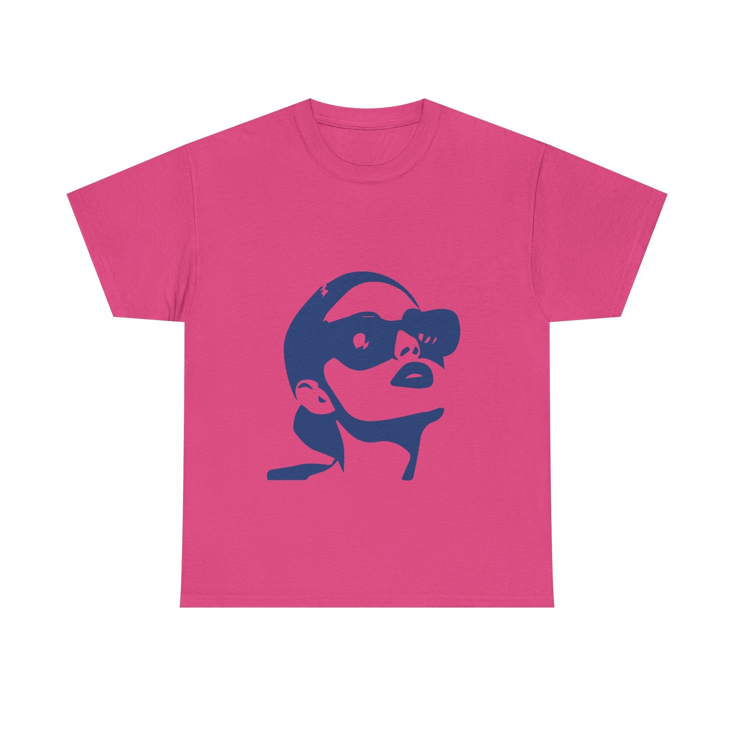 Retro Pop Art Sunglasses Face T-Shirt | Bold 60s 70s Vintage Cool Style | Gift for Art Lover Vintage Enthusiast | Groovy Statement Tee