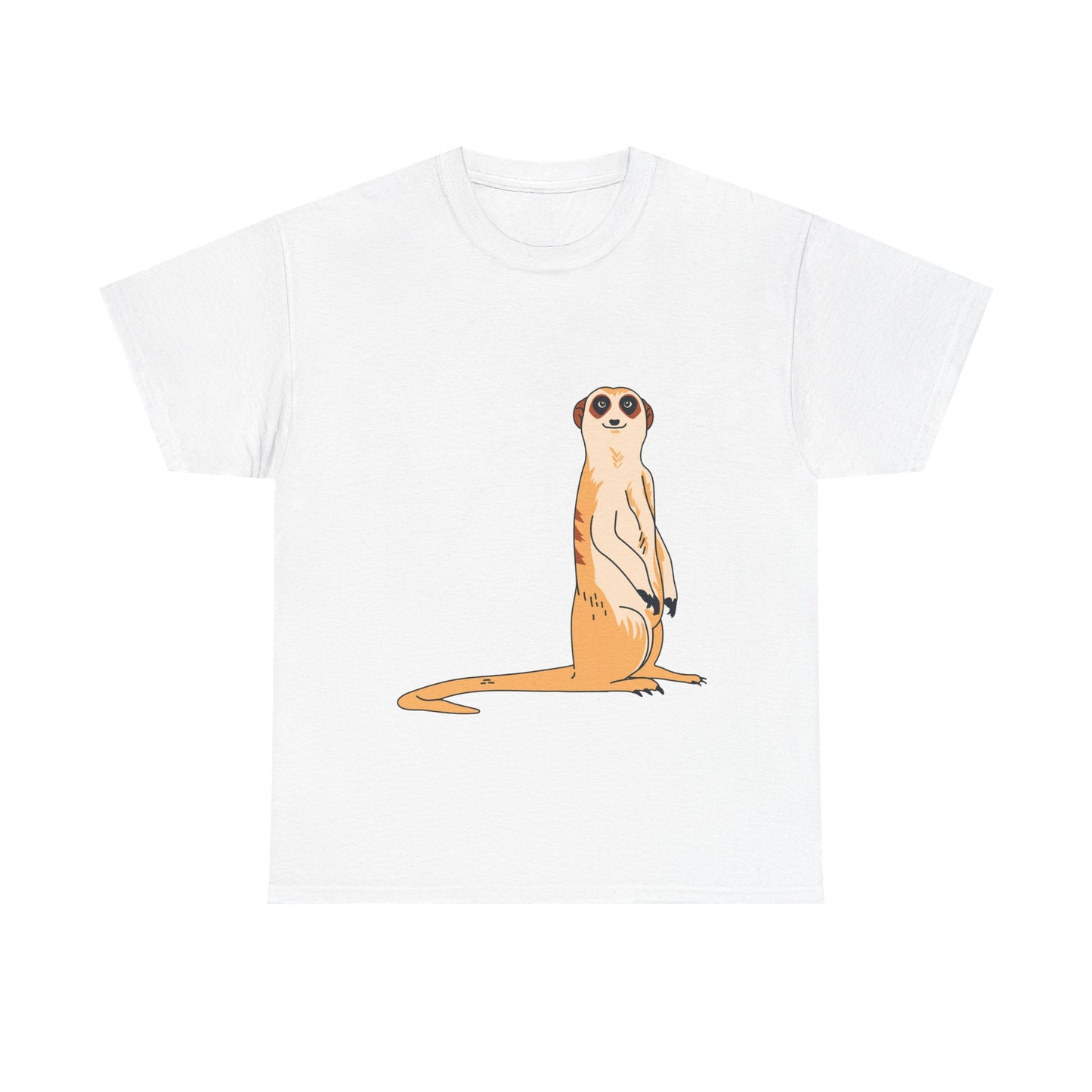 Meerkat T-Shirt | Wildlife Animal Illustration Tee | Gift for Animal Lover Zoo Enthusiast Safari Fan | Cute Desert Creature Shirt