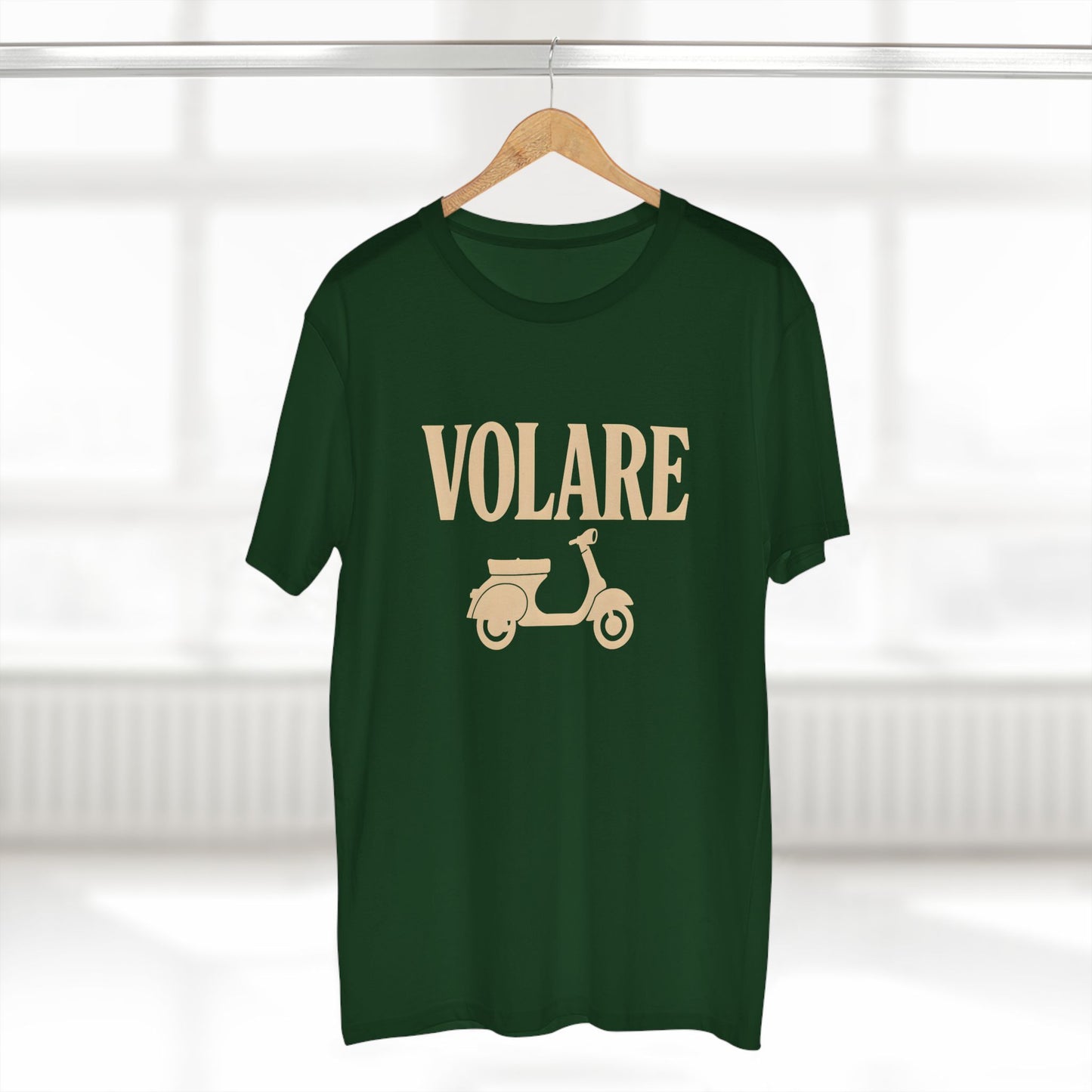 Volare Vespa Scooter T-Shirt | Vintage Italian Retro Motorcycle Illustration | Vespa Lover Italy Fan Rider | Volare Scooter Pride Tee