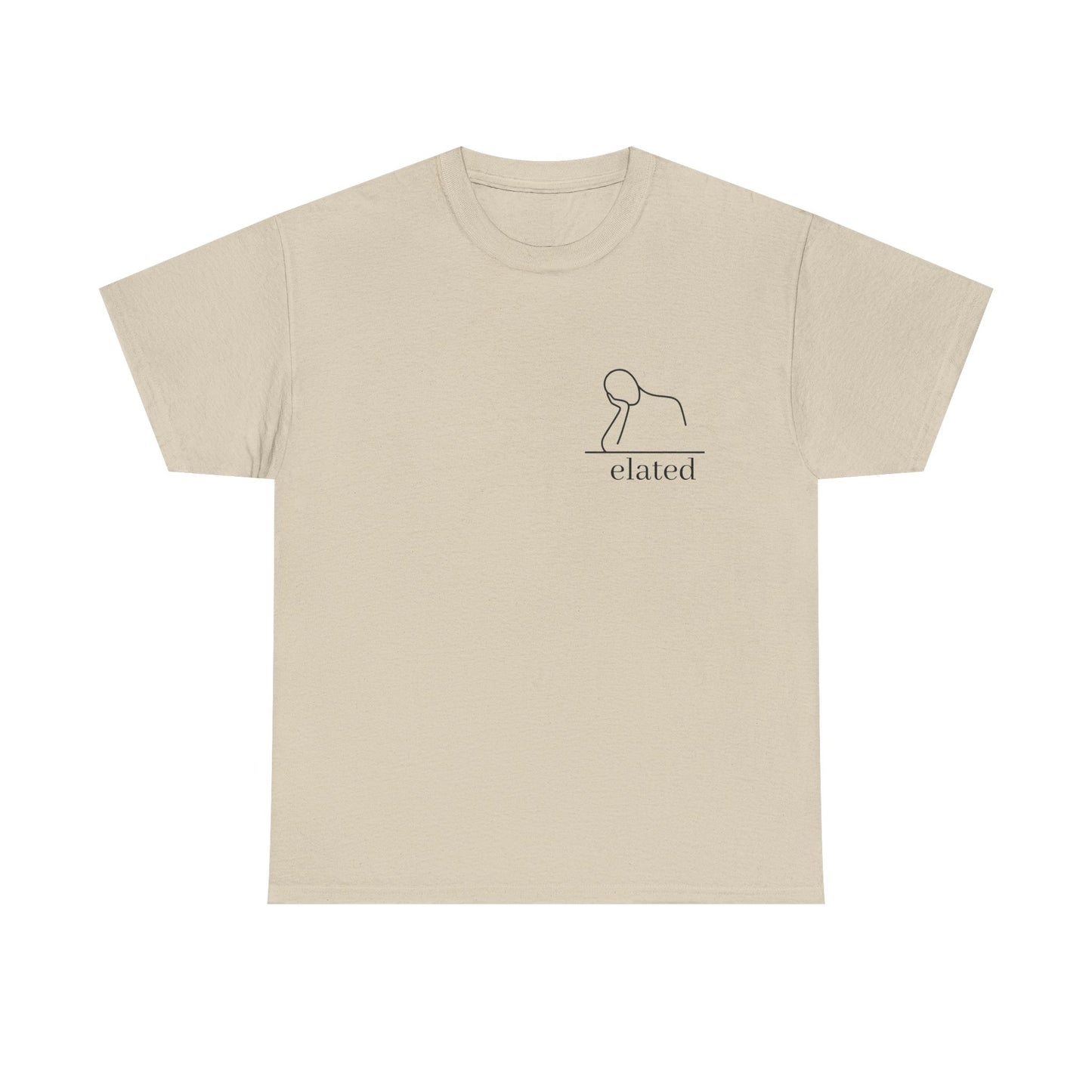 Face in Palm Line Art T-Shirt | Minimalist Illustration Tired Mood | Gift Burnt Out Stressed Relatable Humor | Mental Health Awareness Tee