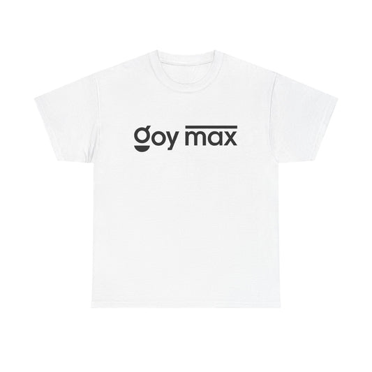 Goy Max Minimalist Logo Tee, Subtle Chest Text Shirt, Modern Typography Top, Clean Aesthetic Streetwear, Internet Meme Fashion