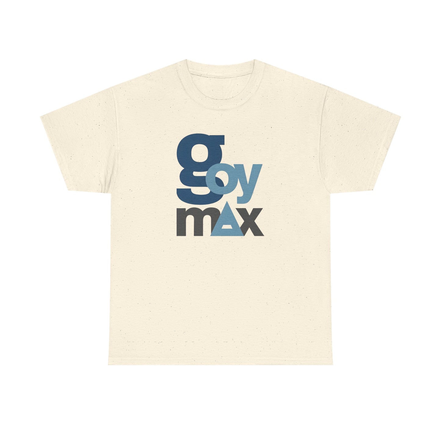 Goy Max Logo Tee, Subtle Chest Text Shirt, Modern Typography Top, Clean Aesthetic Streetwear, Internet Meme Fashion