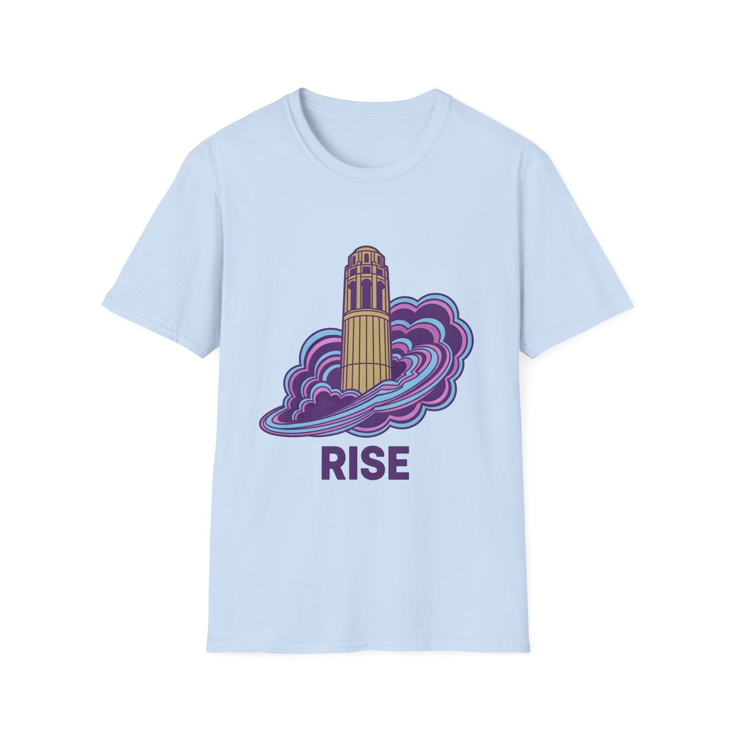 Art Deco Coit Tower Rise T-Shirt | San Francisco Landmark Architecture | SF Bay Area Gift Telegraph Hill | Vintage California Pride Tee