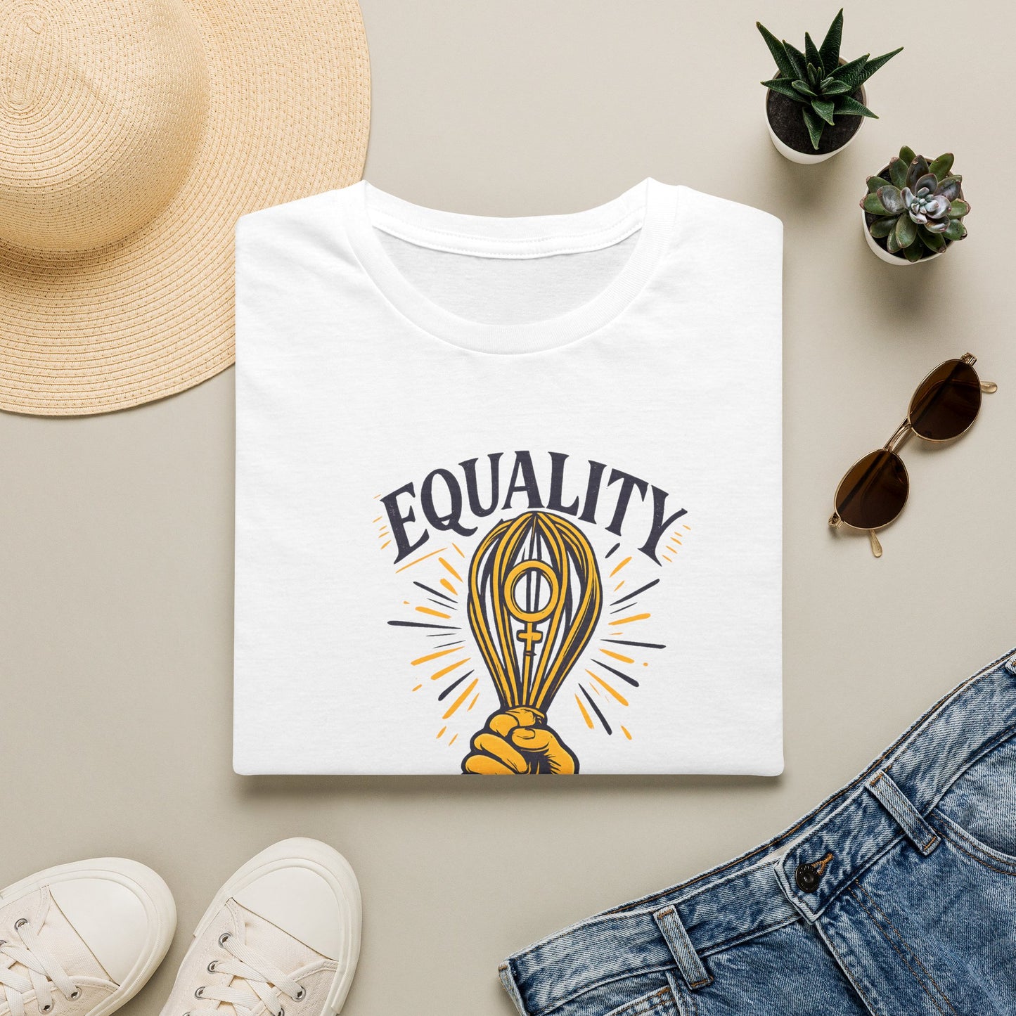 Equality Whisk T-Shirt — "Equality is the Secret Ingredient" Chef-Inspired Tee