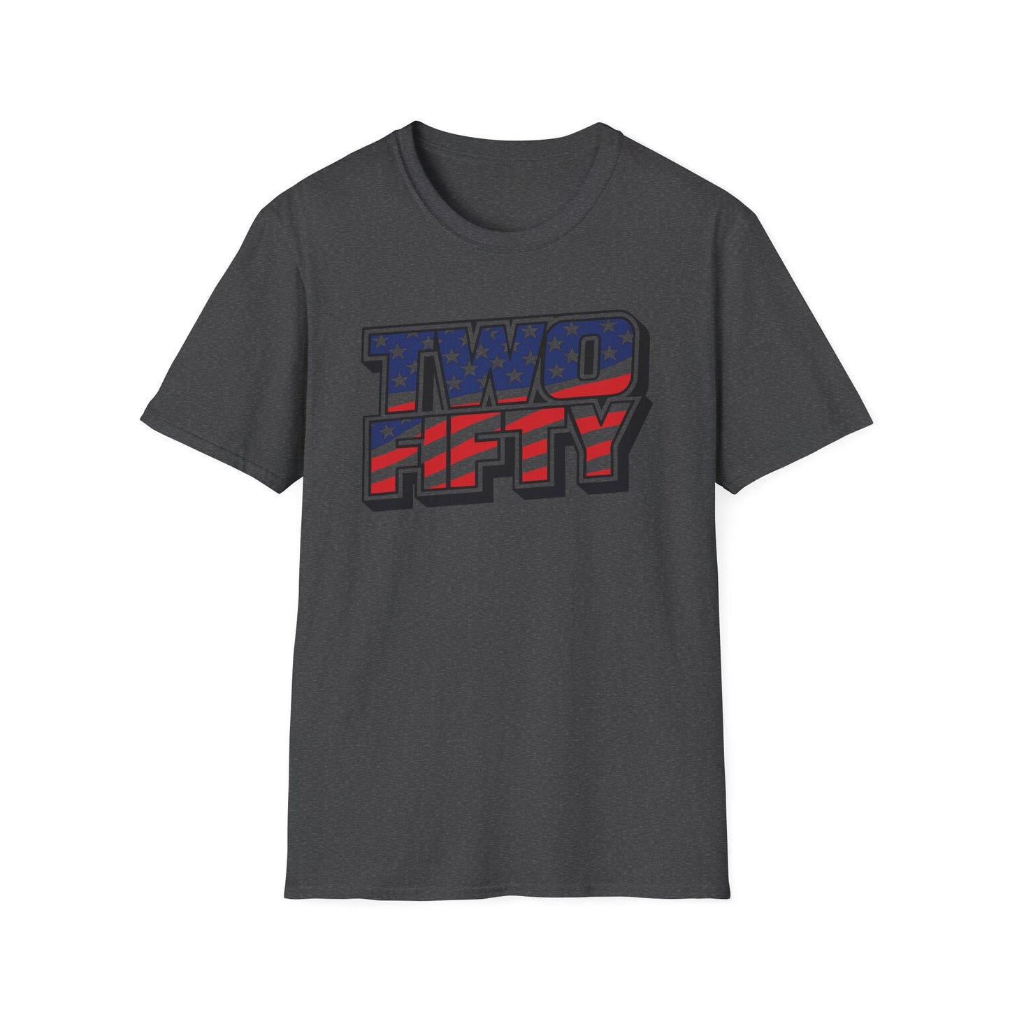Two Fifty American Flag T-Shirt | 250th USA Anniversary Semiquincentennial 2026 | Patriotic Independence Day Gift | 1776-2026 Stars Stripes