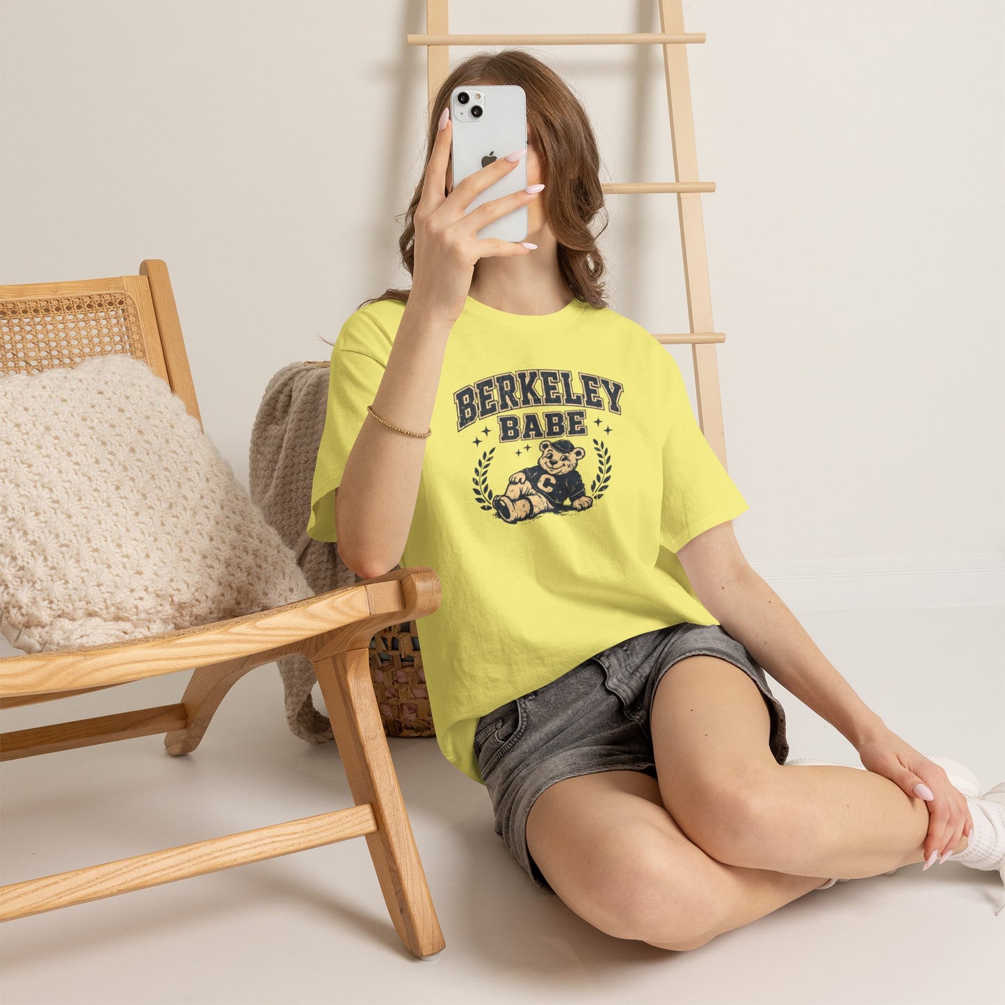 Berkeley Babe Tee — Vintage Campus Bear Graphic T‑Shirt