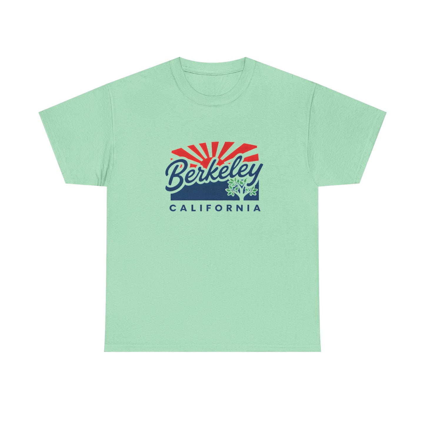 Berkeley California Retro Sunrise T-Shirt | 70s Vintage Script Tee | Bay Area Sunset Vibes Gift | UC Berkeley Alumni Student Local Pride