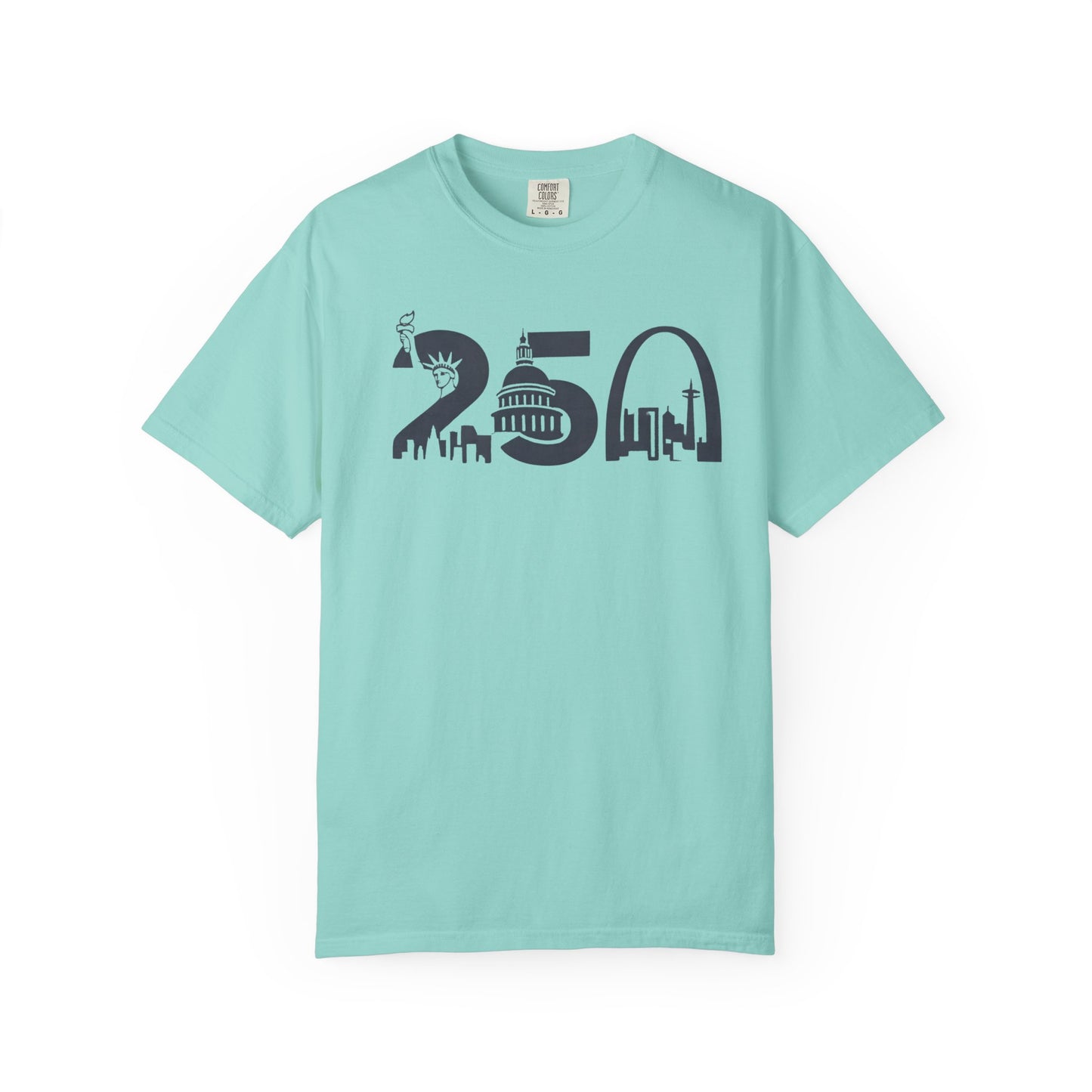 USA 250th Anniversary skyline Liberty design T-Shirt | Independence celebration