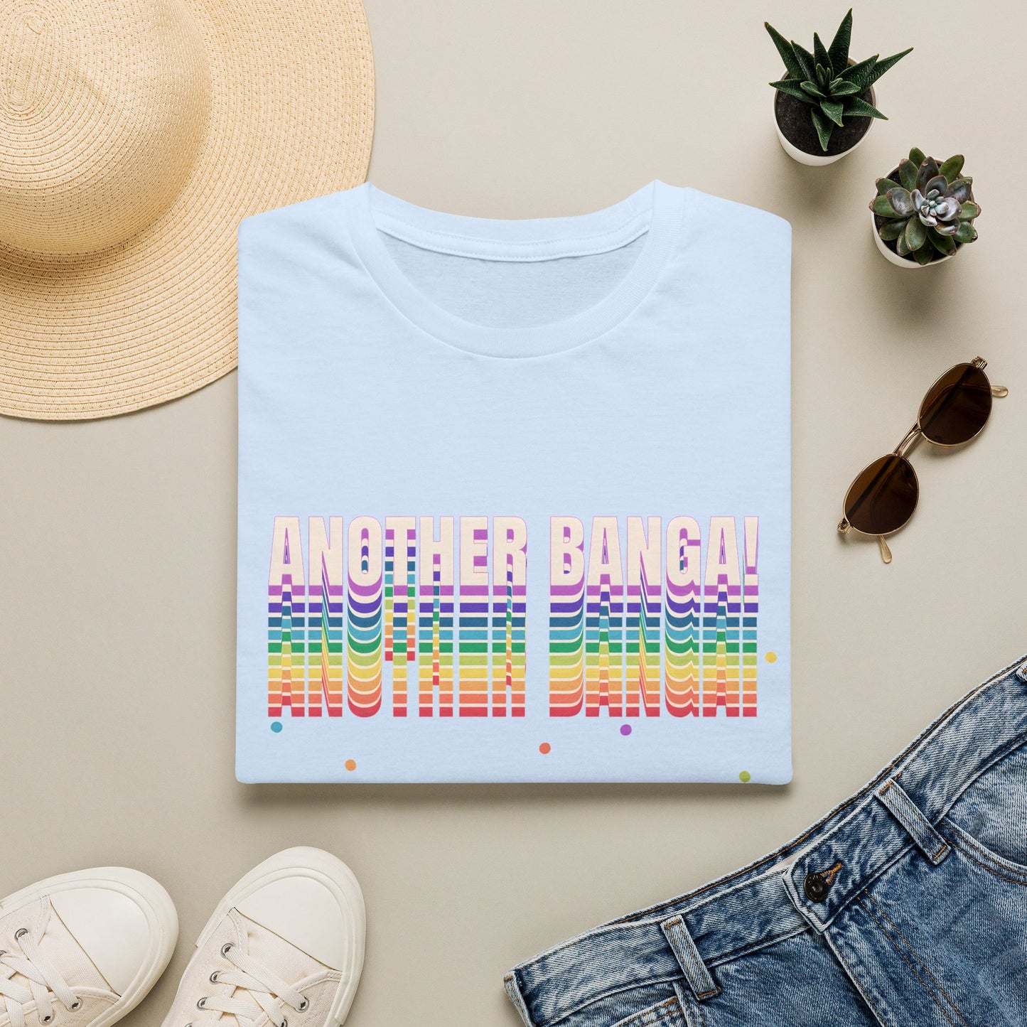 Another Banga! T-Shirt | Retro Script Hip Hop Slang Music Tee | Gift for Music Lover Gen Z Trendsetter | Statement Pop Culture Shirt