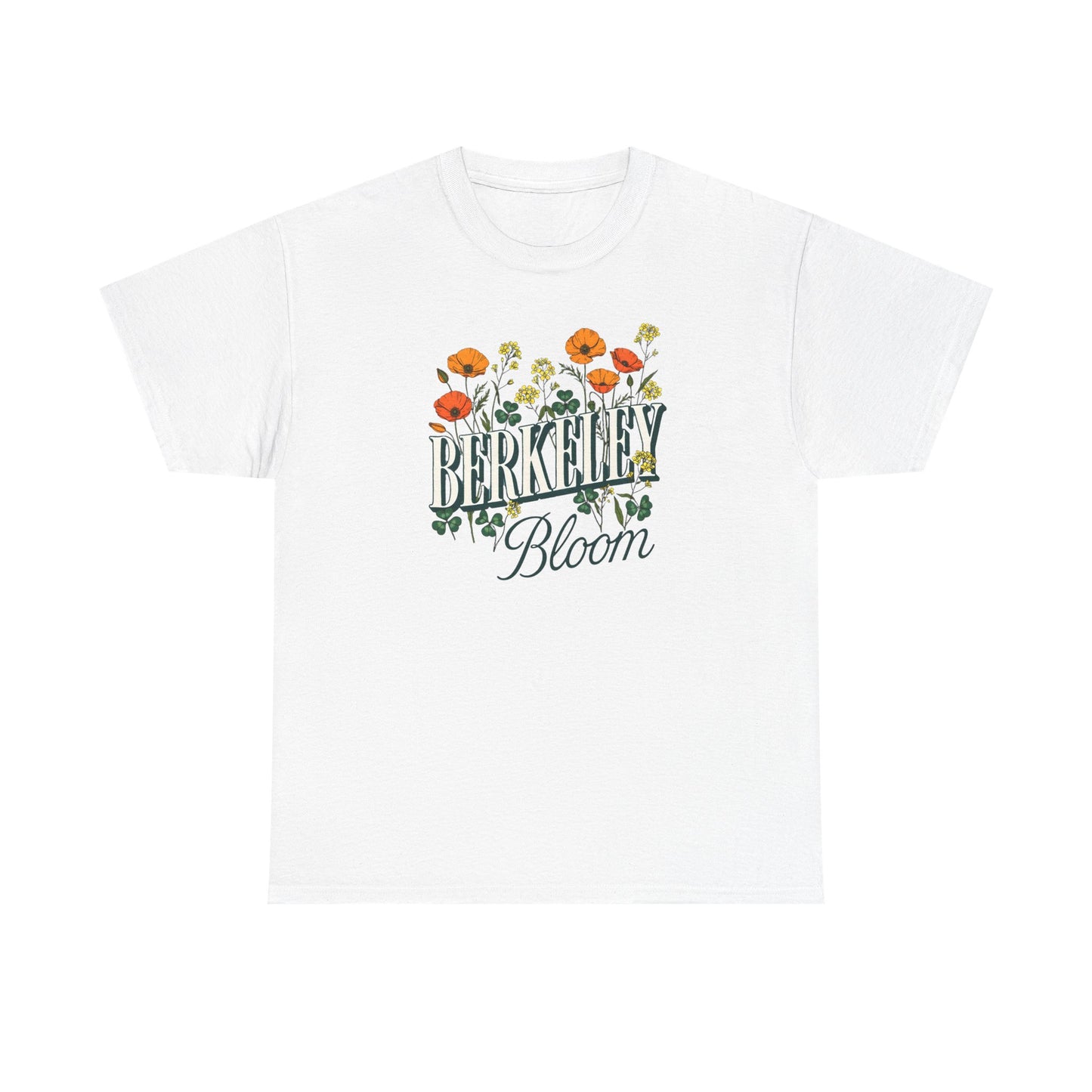 Berkeley Bloom Floral Tee — 'Berkeley Bloom' Vintage Botanical T-Shirt
