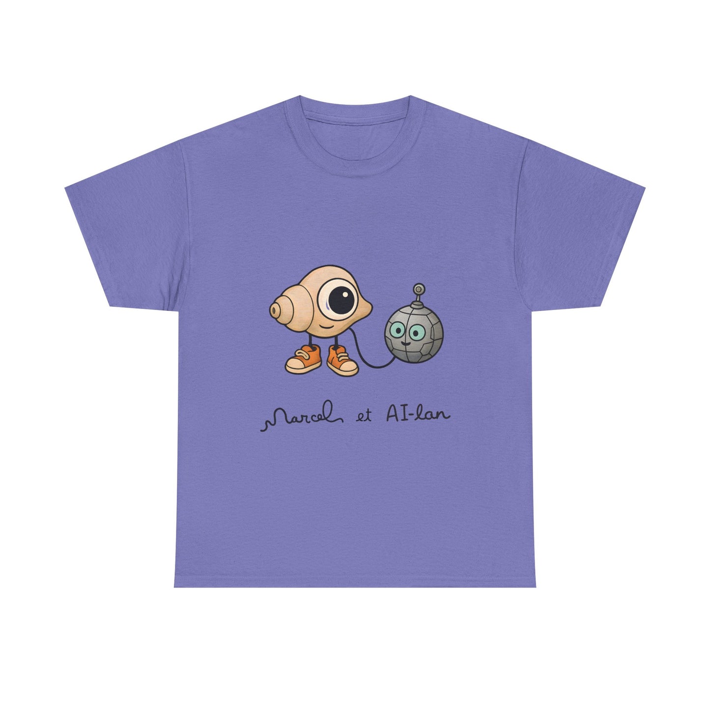 Marcel et Al-lan Robot Dadaism T-Shirt | Duchamp AI Art Tee