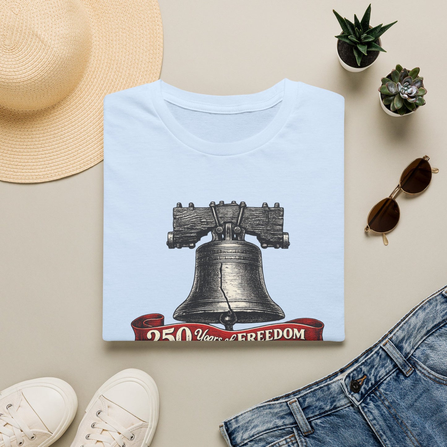 Liberty Bell 250th Anniversary T-Shirt | Est 1776 USA Semiquincentennial 2026 | Patriotic Philadelphia History Gift | American Independence