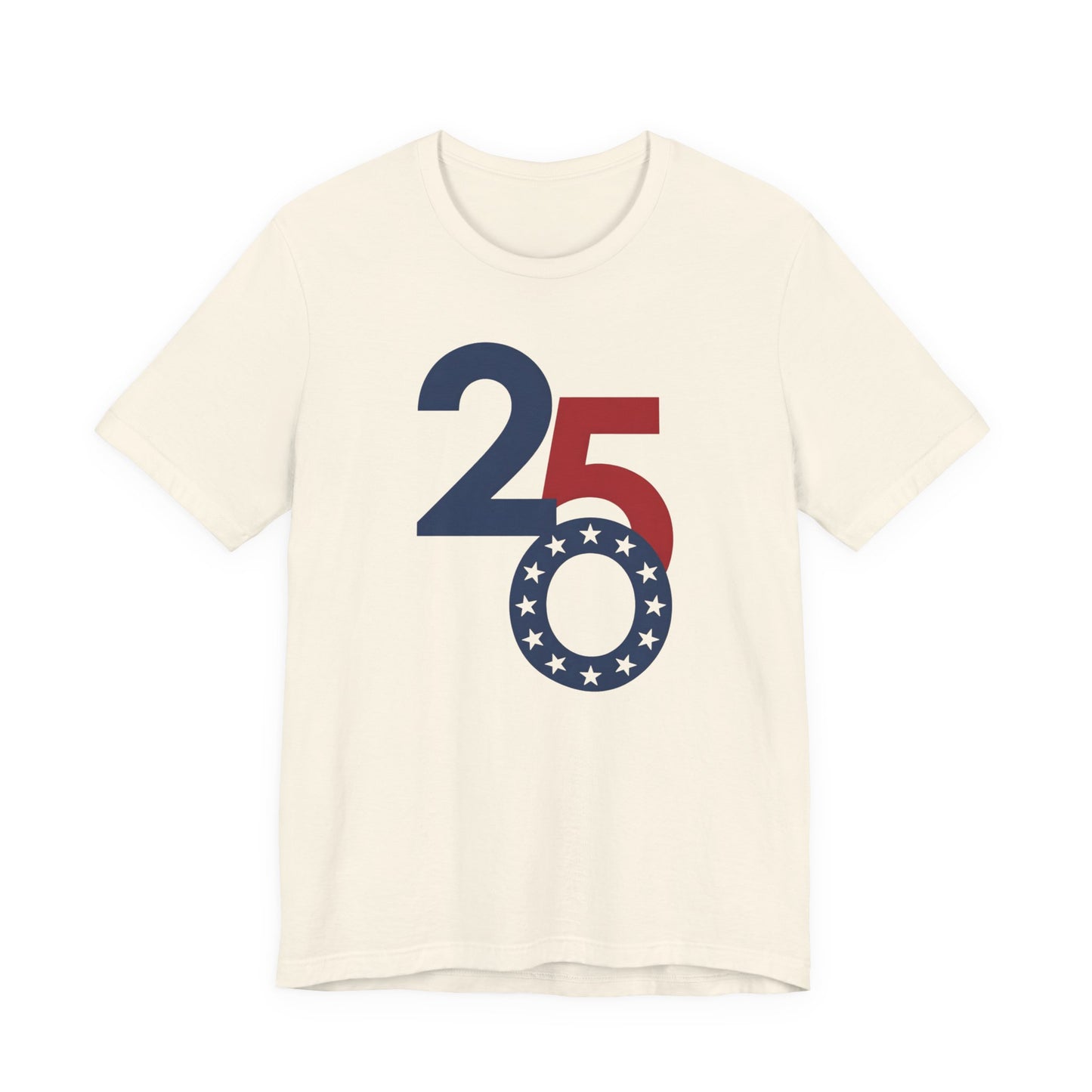 25th Anniversary Patriotic T-Shirt - Red White Blue Stars Tee