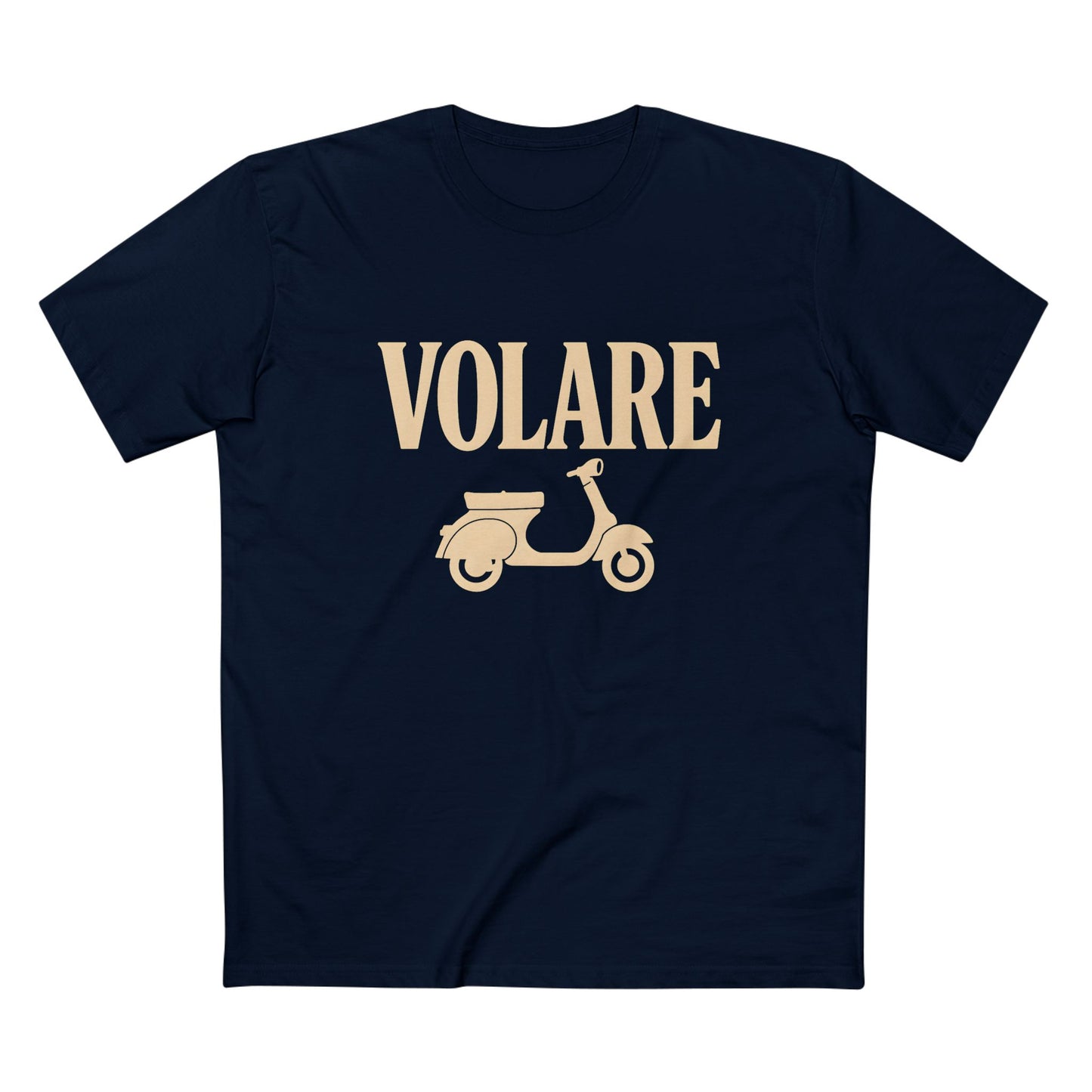 Volare Vespa Scooter T-Shirt | Vintage Italian Retro Motorcycle Illustration | Vespa Lover Italy Fan Rider | Volare Scooter Pride Tee